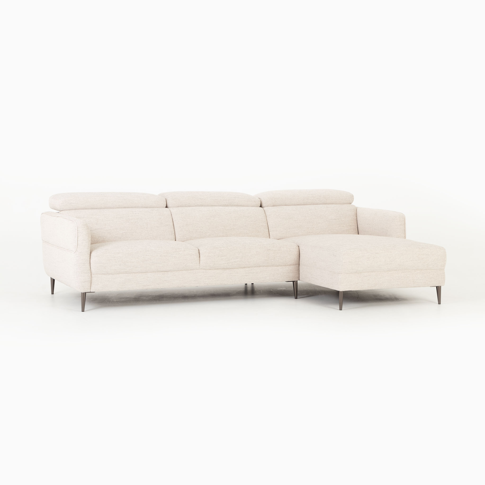 Kiera Chaise Sofa, Taupe