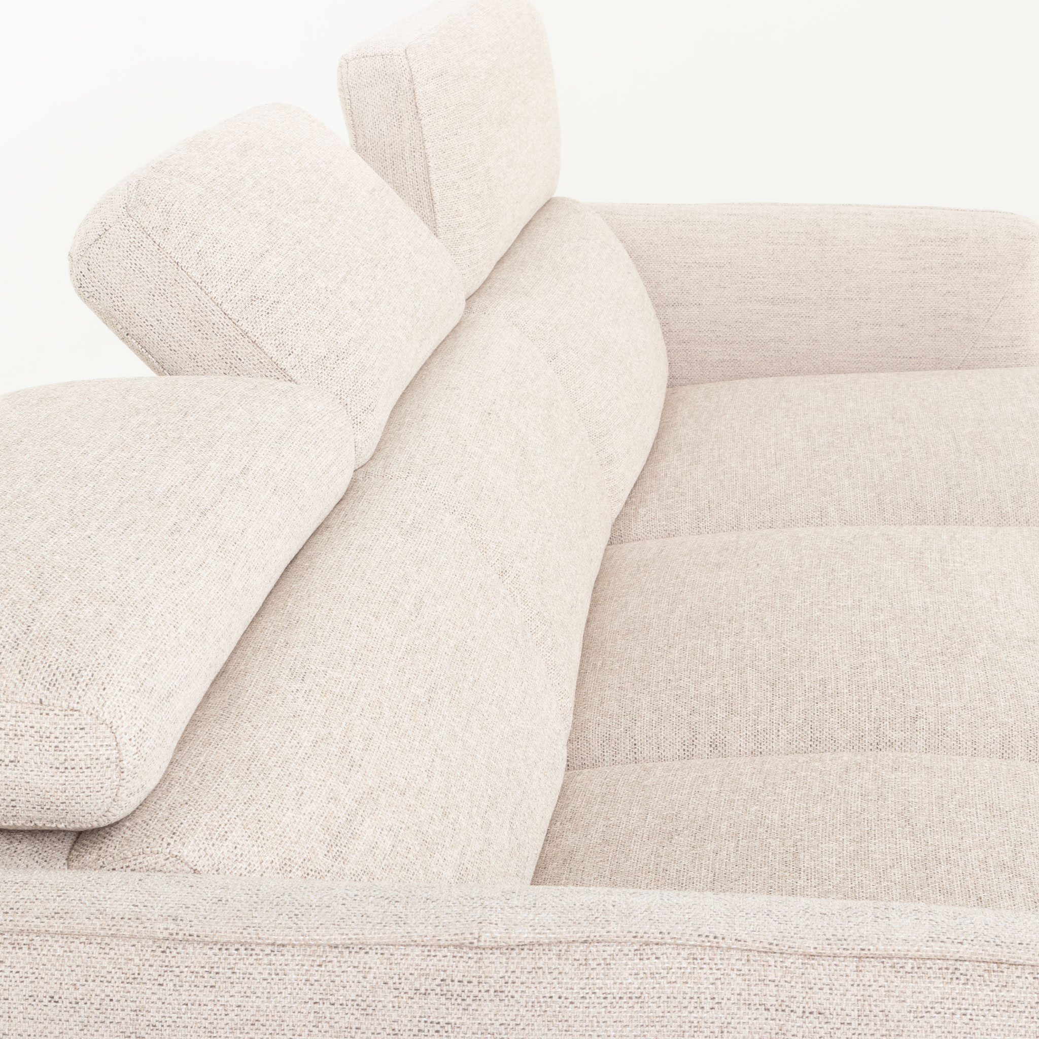 Kiera Chaise Sofa, Taupe