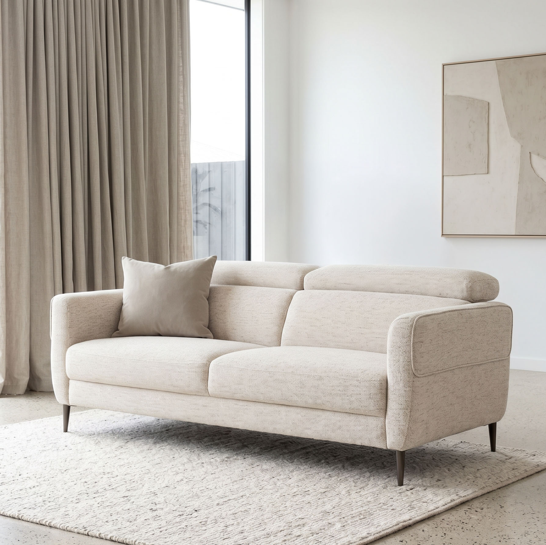 Kiera 3 Seater Sofa, Taupe