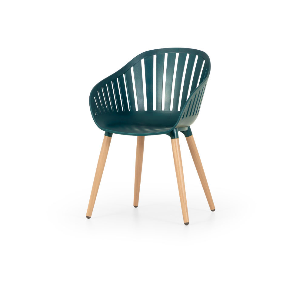Nassau Outdoor Dining Chair, Dark Green