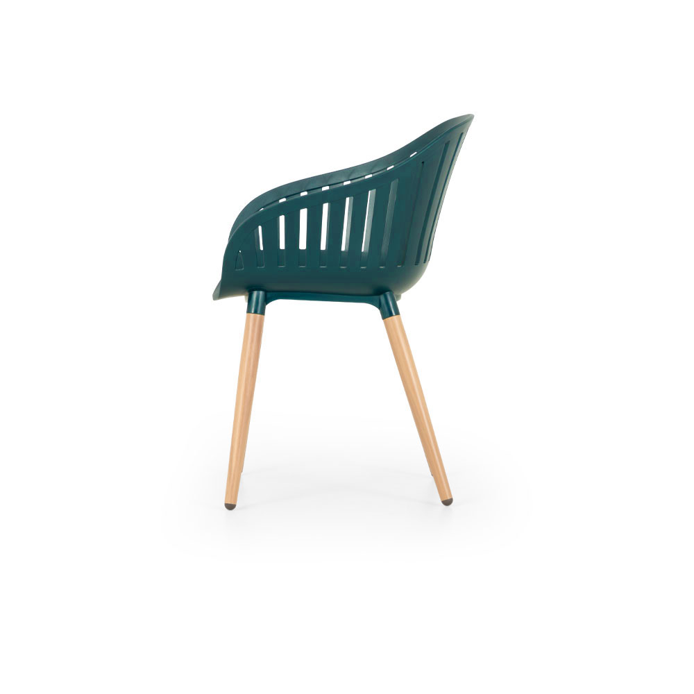 Nassau Outdoor Dining Chair, Dark Green
