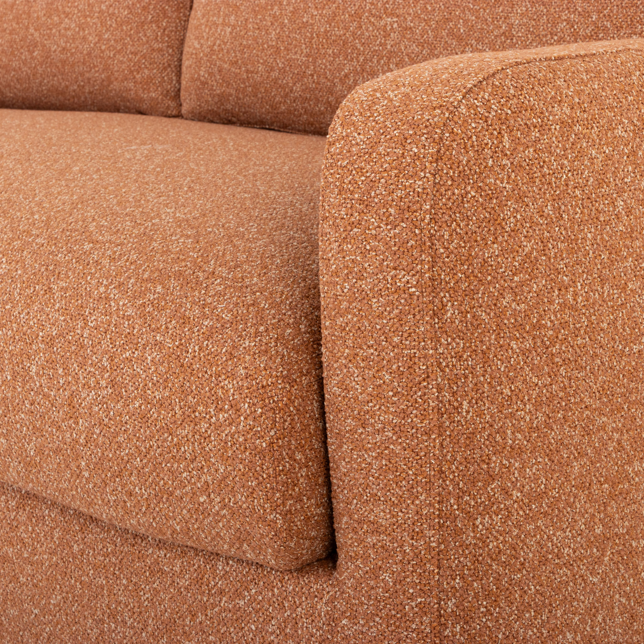 Bella 3 Seater Storage Sofa, Rust
