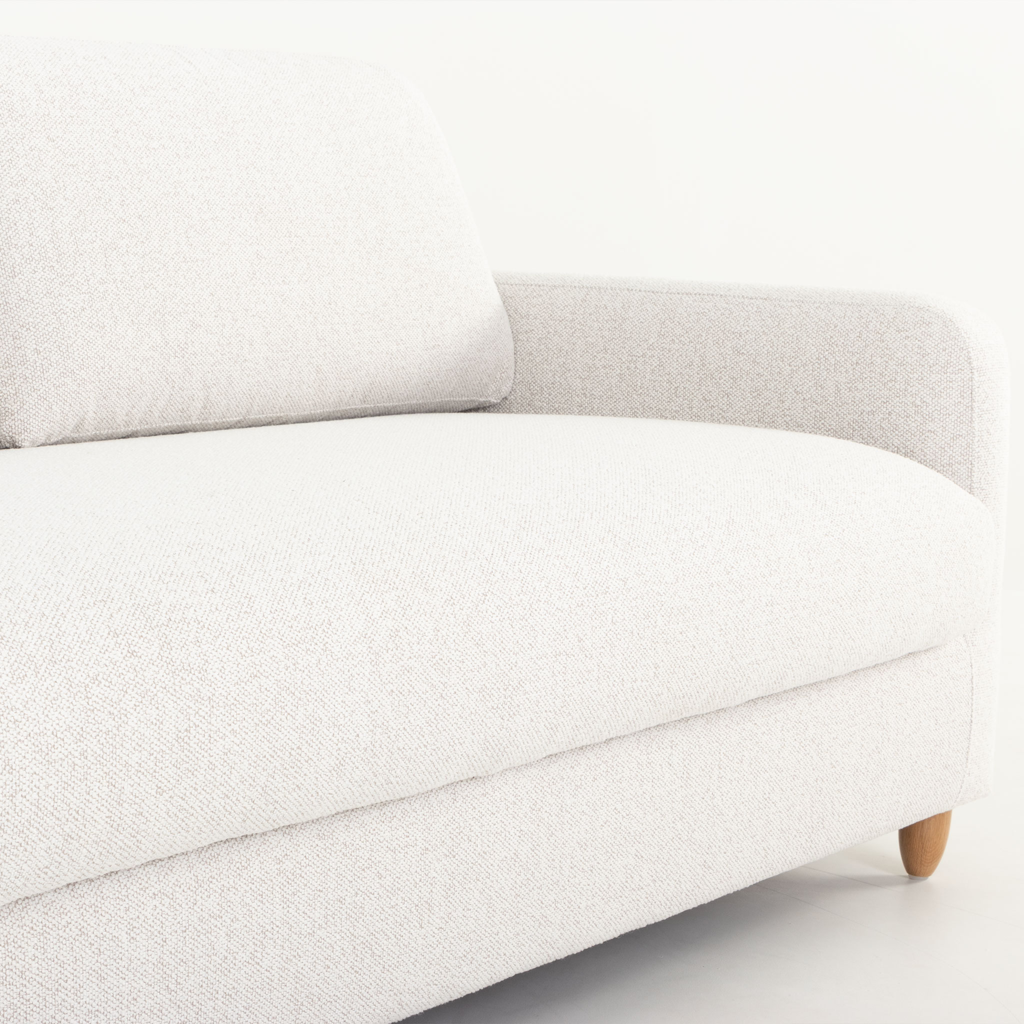 Bella 3 Seater Storage Sofa, Light Grey
