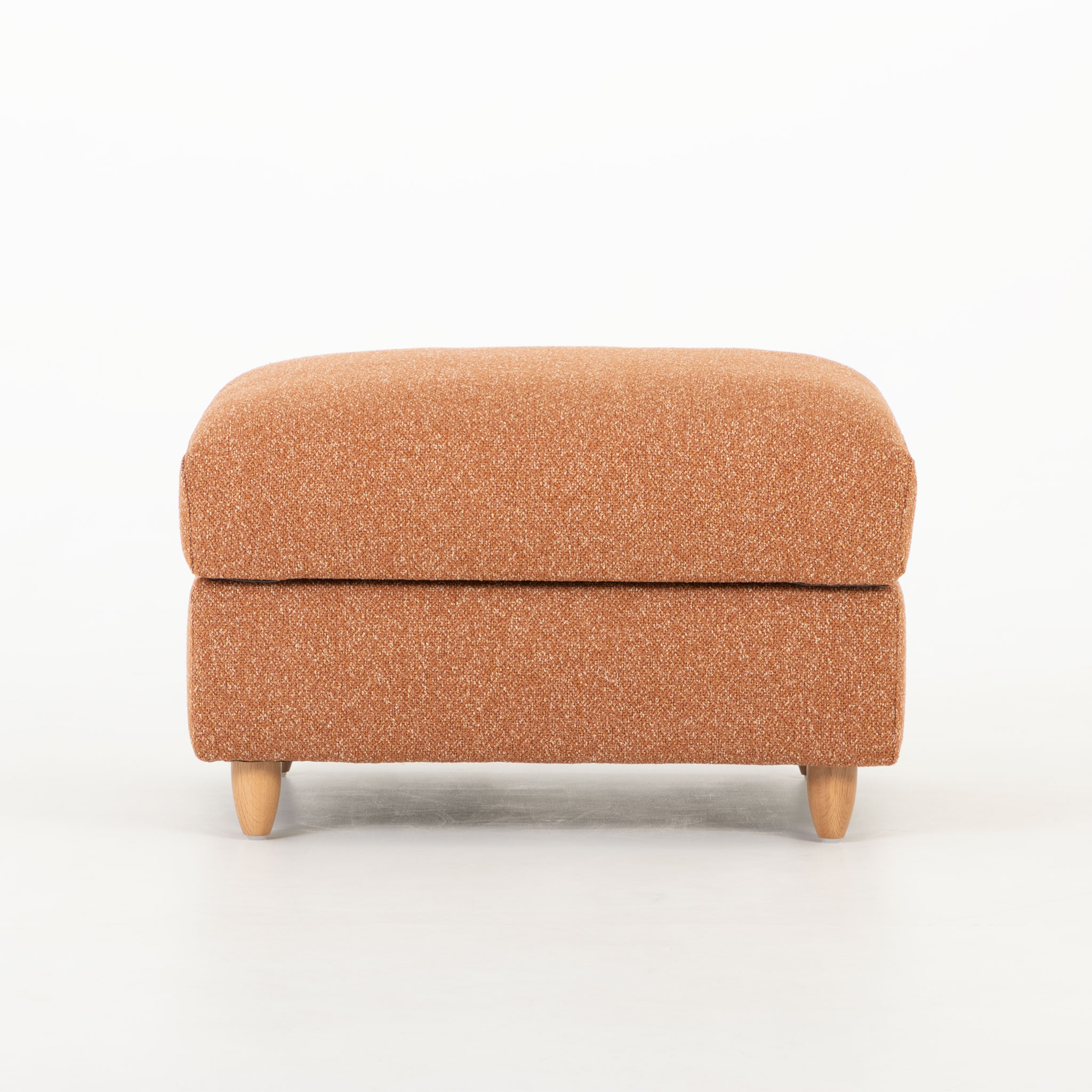 Bella Storage Ottoman, Rust