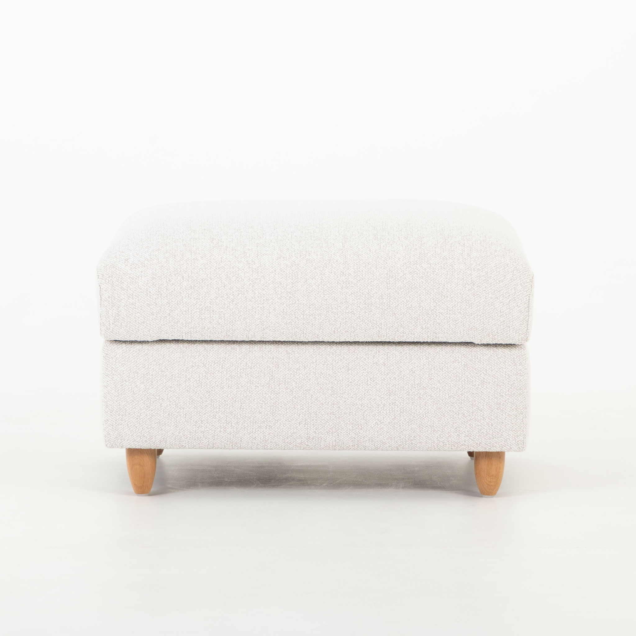 Bella Storage Ottoman, Light Grey