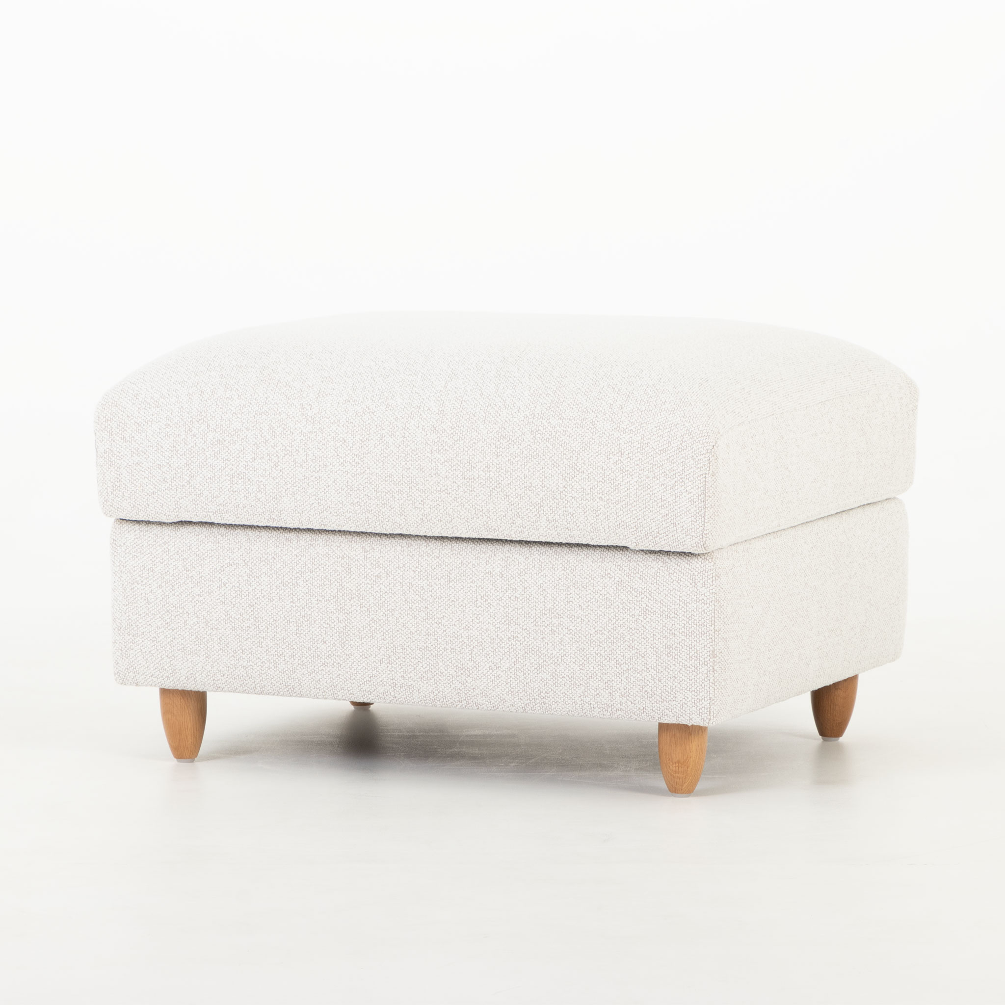 Bella Storage Ottoman, Light Grey