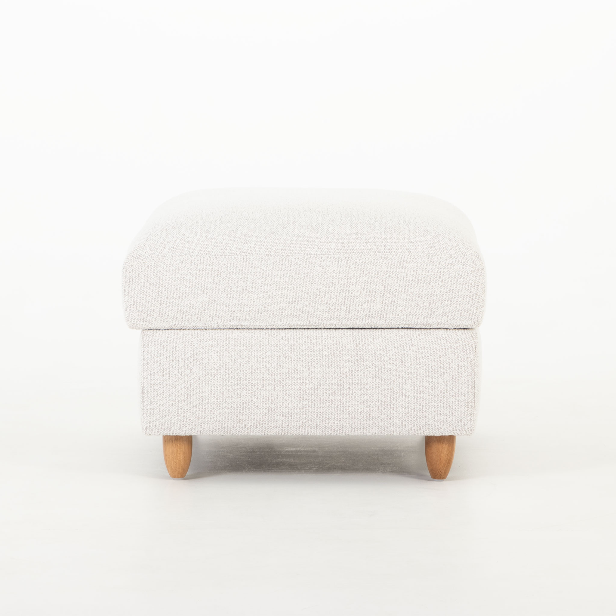 Bella Storage Ottoman, Light Grey