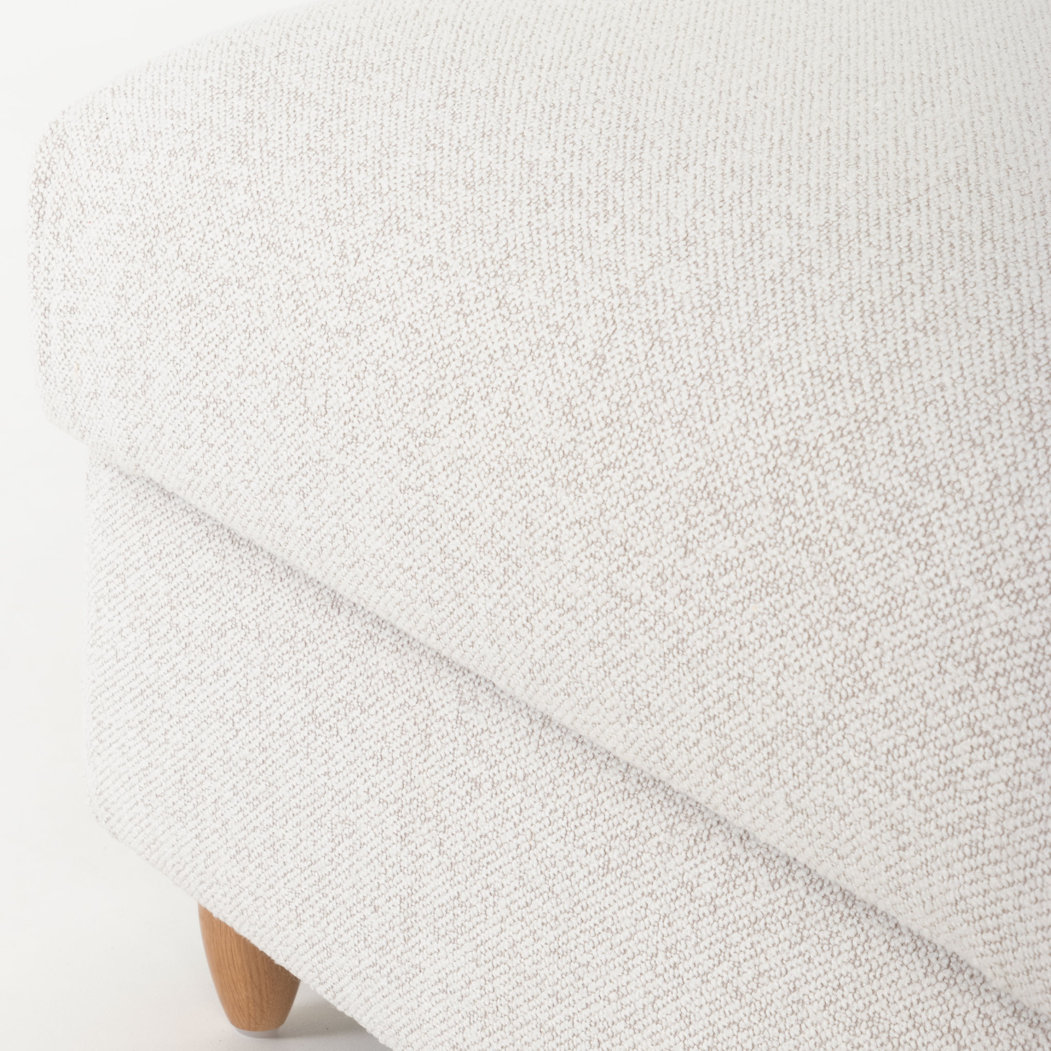 Bella Storage Ottoman, Light Grey