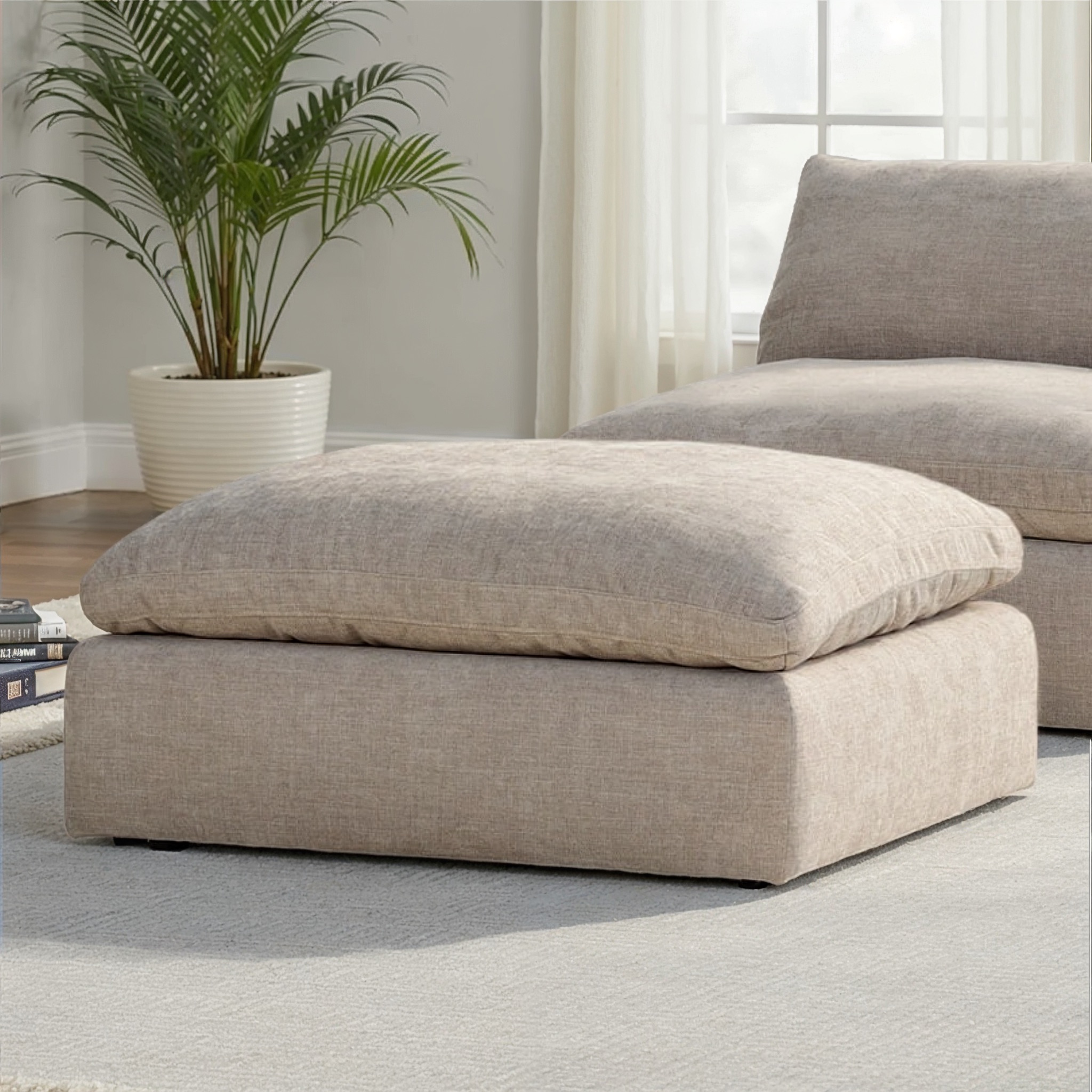 Malone Modular Ottoman, Oatmeal