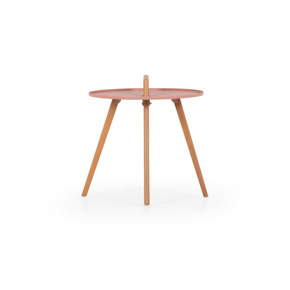 Nassau Outdoor Round Side Table - W50, Pink