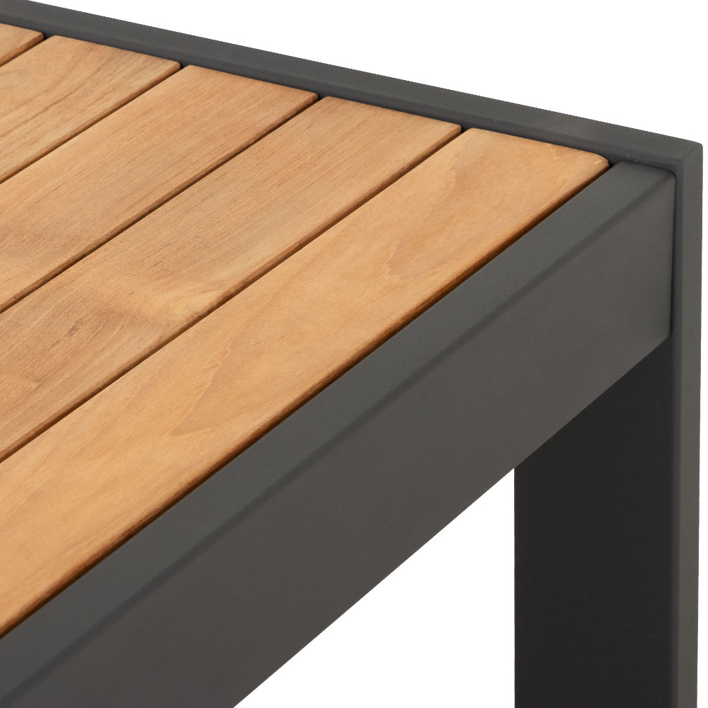 Palau Outdoor Square Coffee Table - W100, Gunmetal