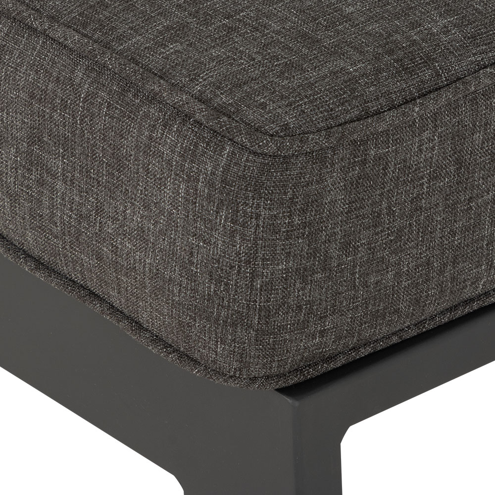 Palau Outdoor Ottoman, Gunmetal