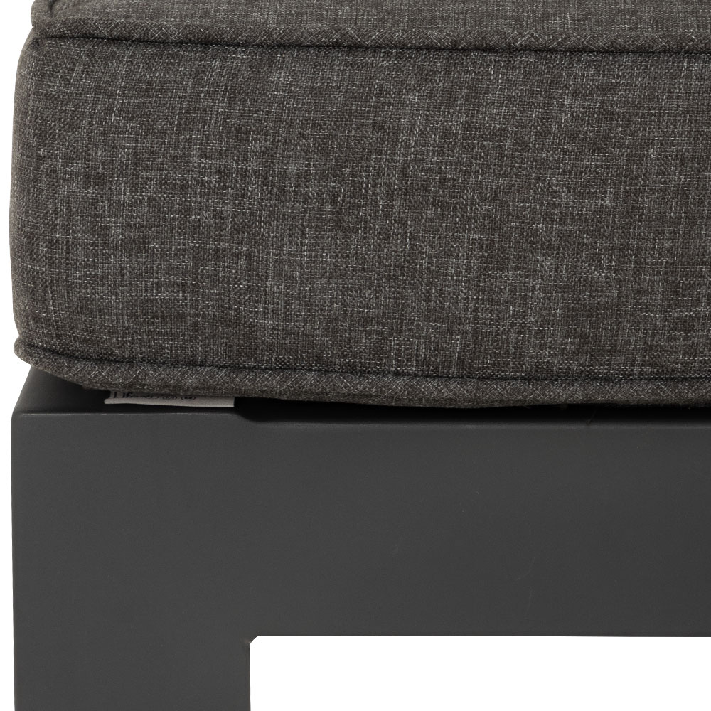 Palau Outdoor Ottoman, Gunmetal