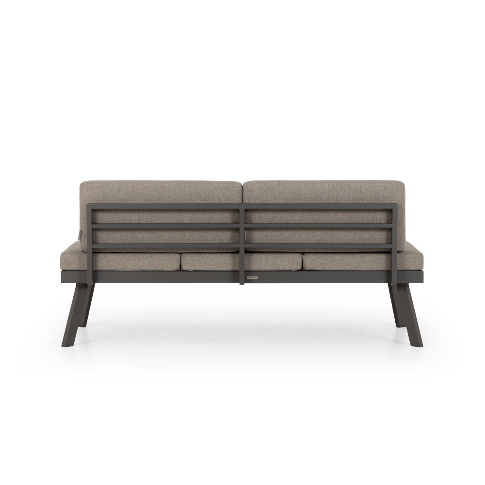 Opal Outdoor 2 Seater Sun Lounger, Gunmetal