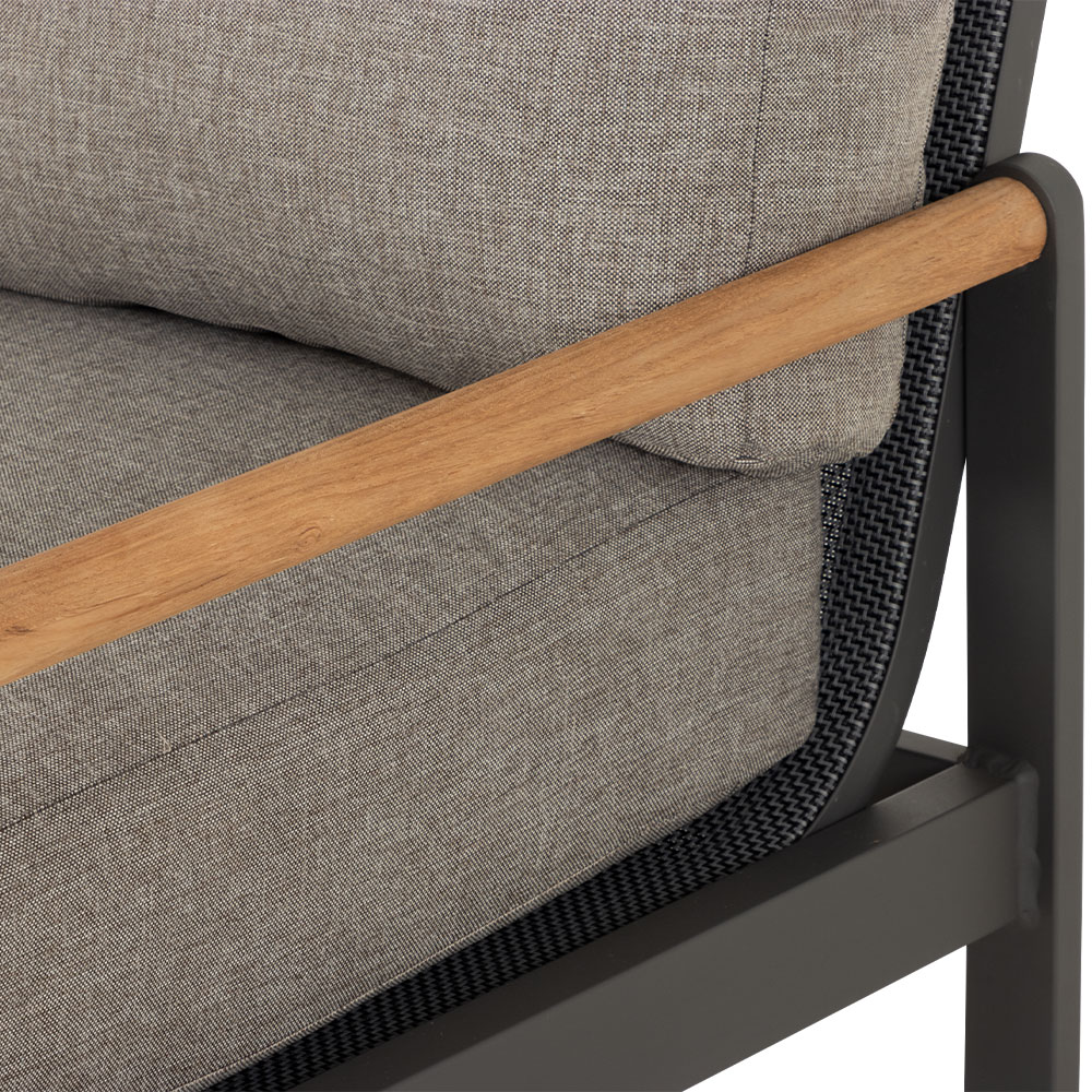 Amber Outdoor One Seater, Gunmetal