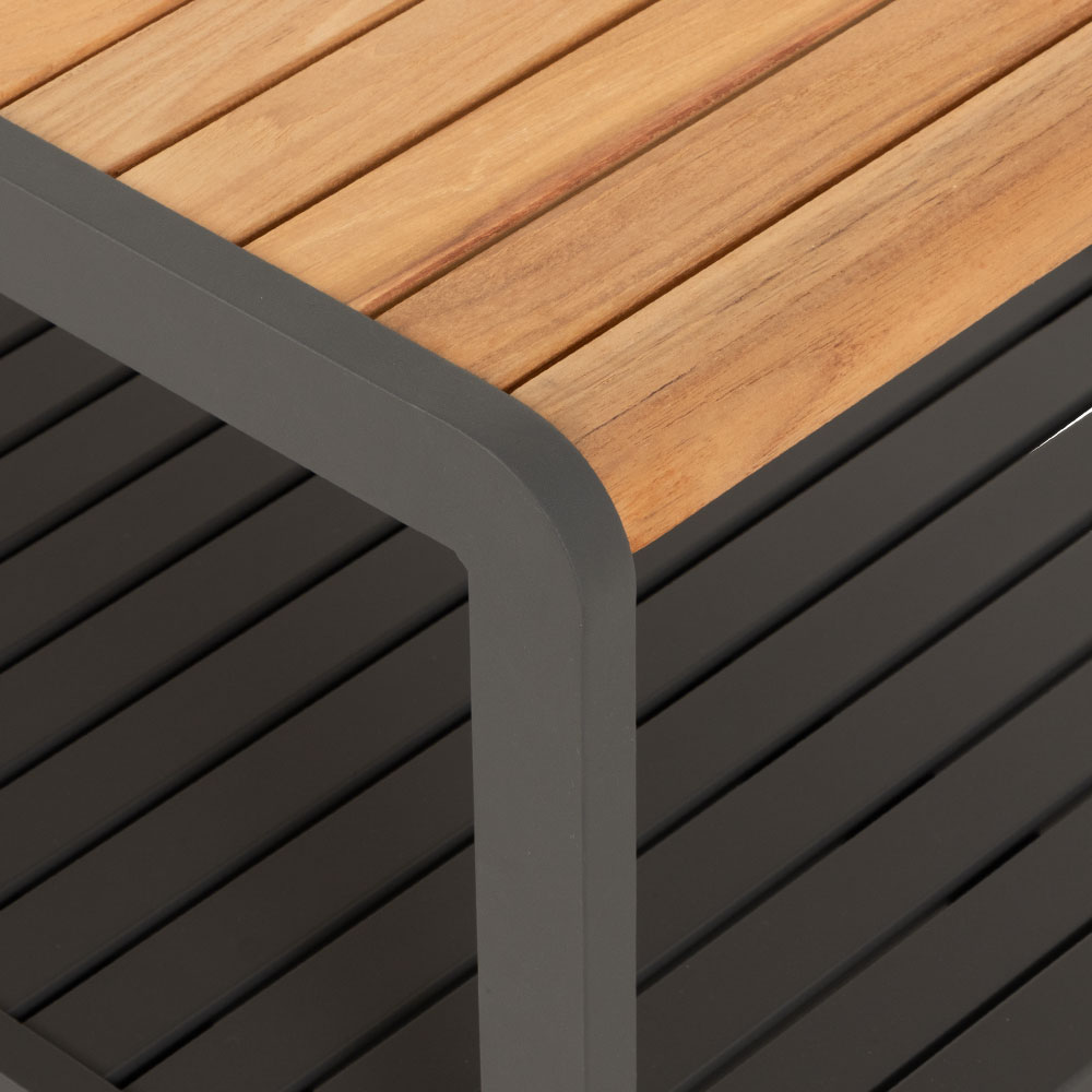 Amber Outdoor Coffee Table - W110, Gunmetal