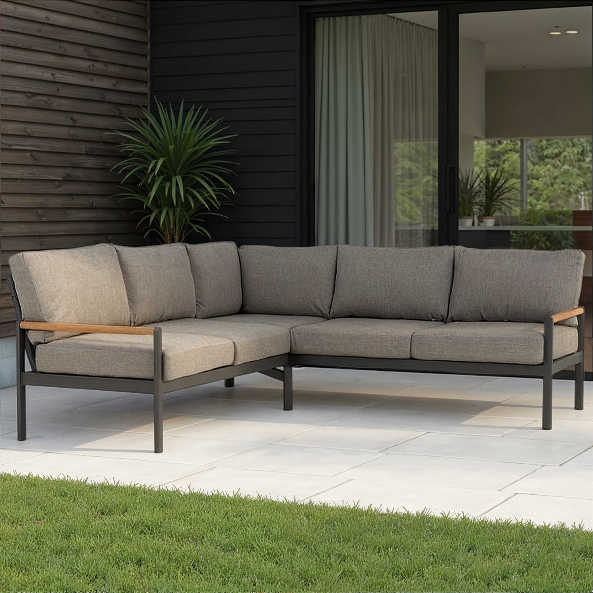 Amber Outdoor Corner Suite, Gunmetal
