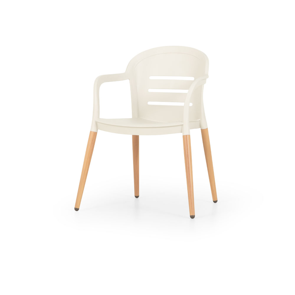 Tampa Outdoor Dining Chair, White