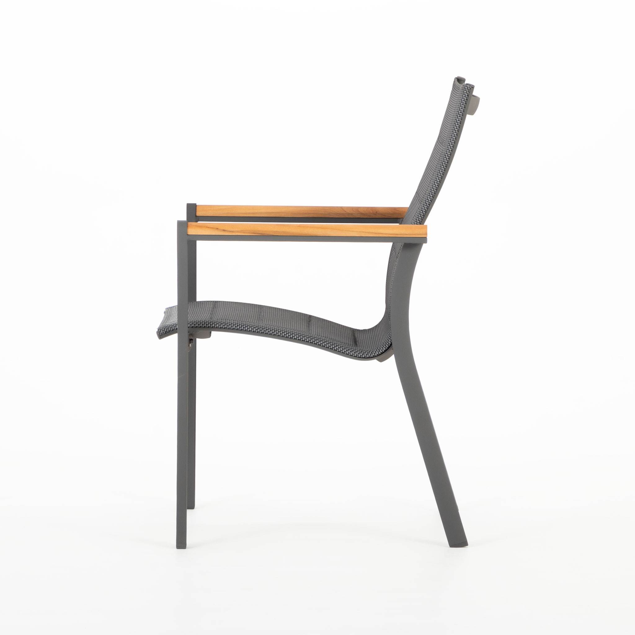 Amber II Outdoor Dining Chair, Gunmetal