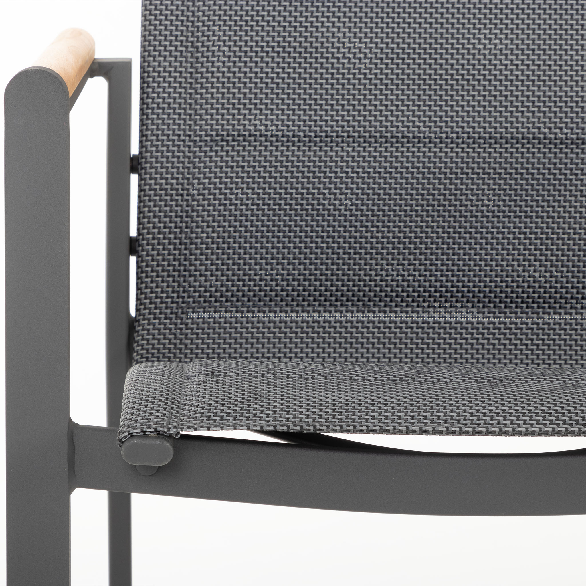 Amber II Outdoor Dining Chair, Gunmetal