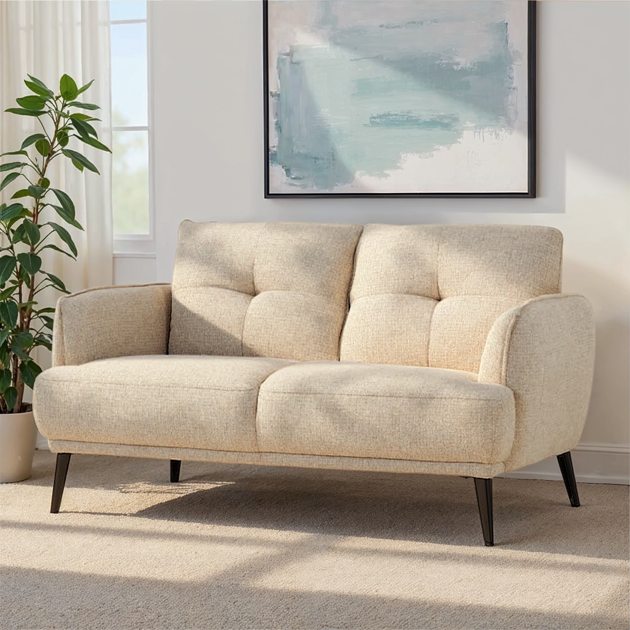 Athena 2 Seater Sofa, Beige