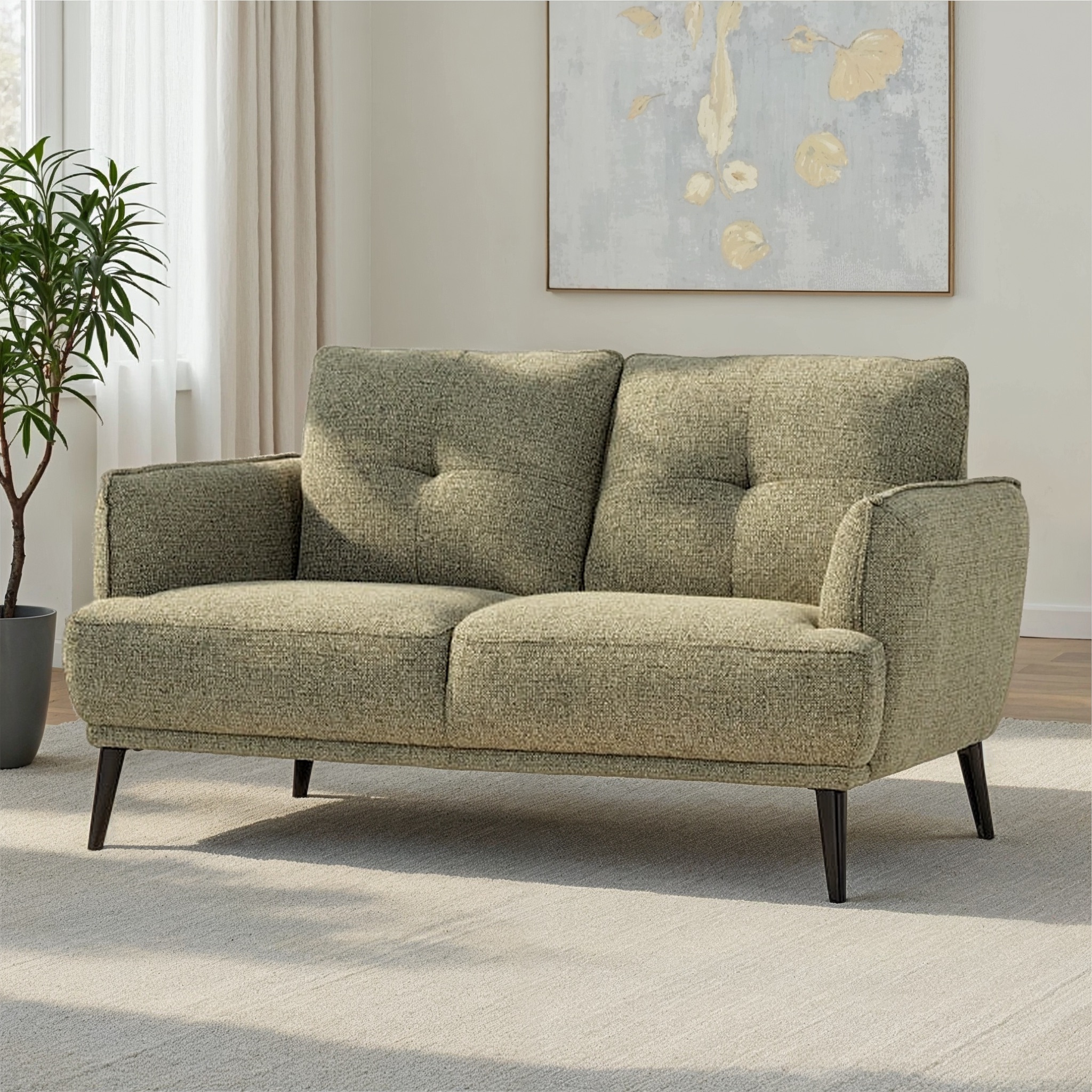 Athena 2 Seater Sofa, Green