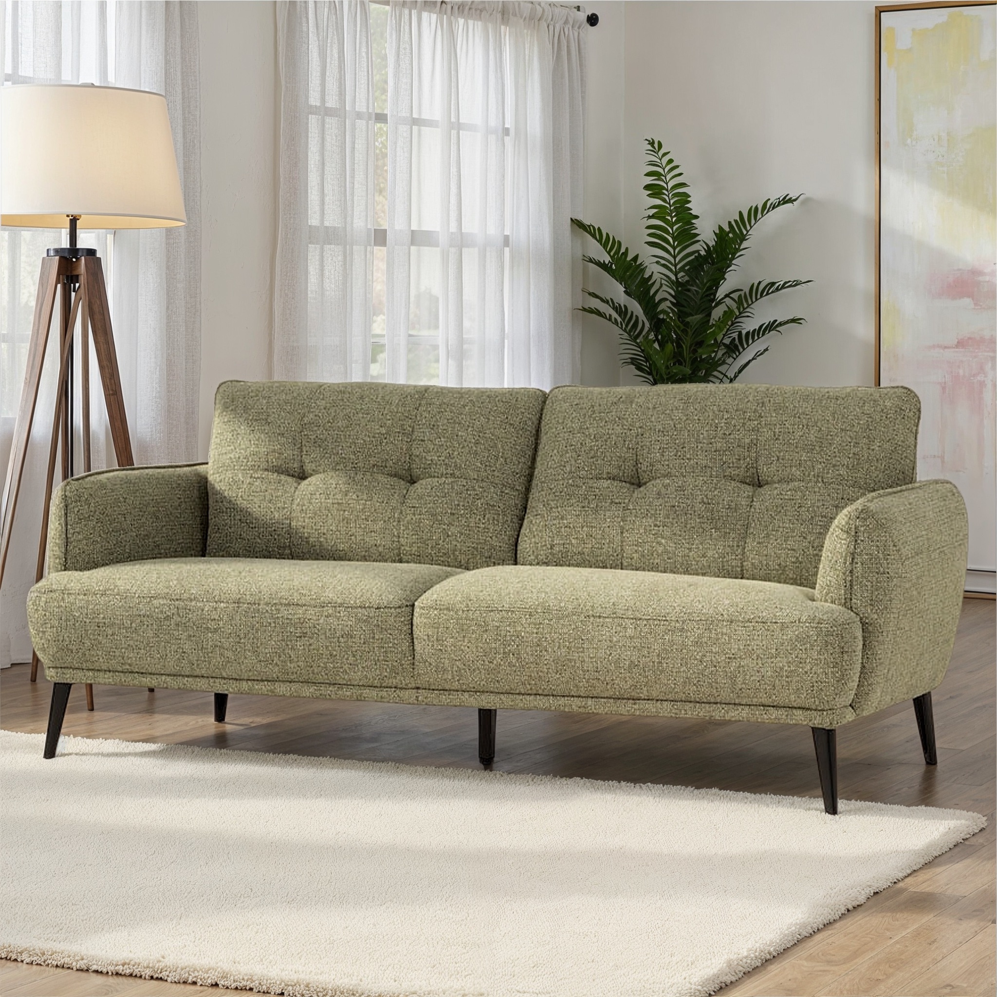 Athena 3 Seater Sofa, Green