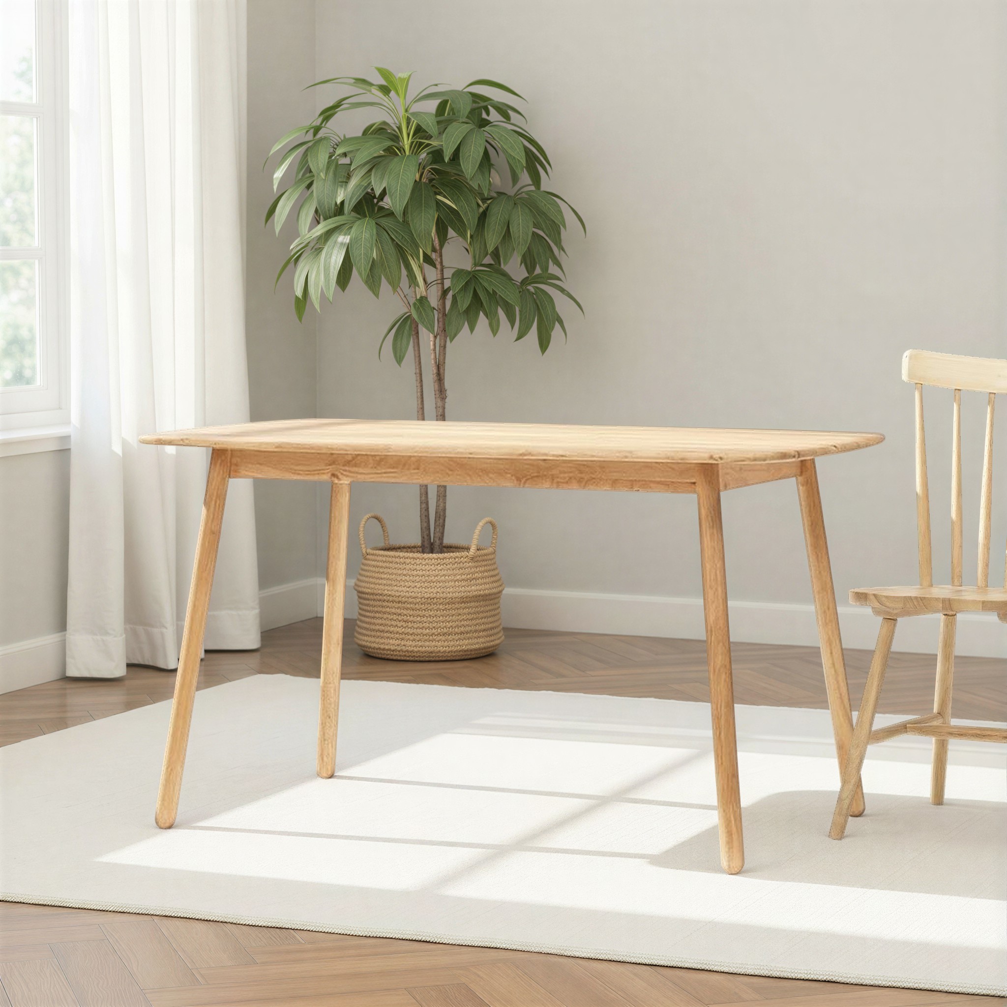 Woodwall Dining Table - W135, Light