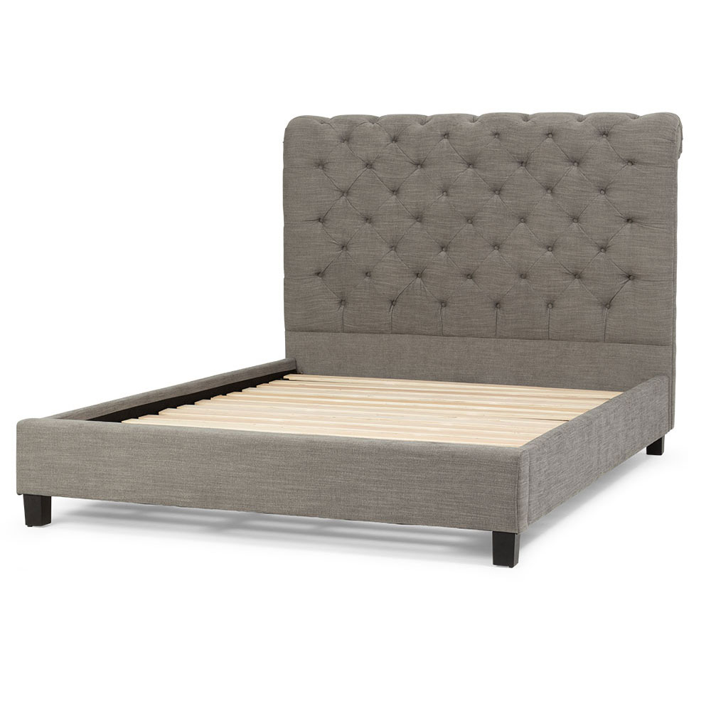 Burano Queen Bed Frame, Grey