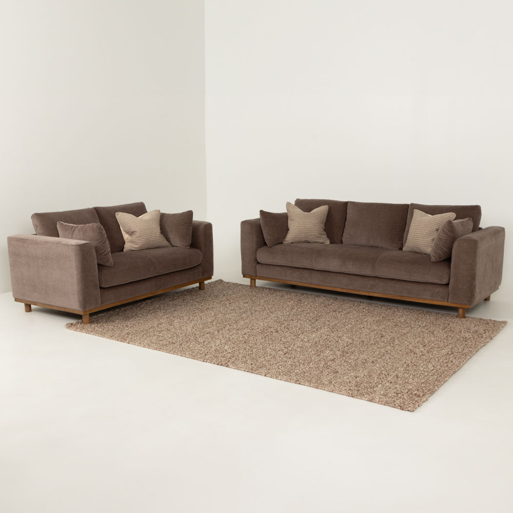 Portia 2 Seater Sofa, Brown