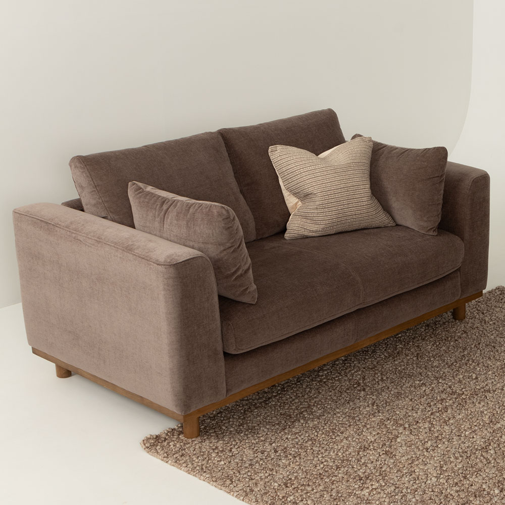 Portia 2 Seater Sofa, Brown