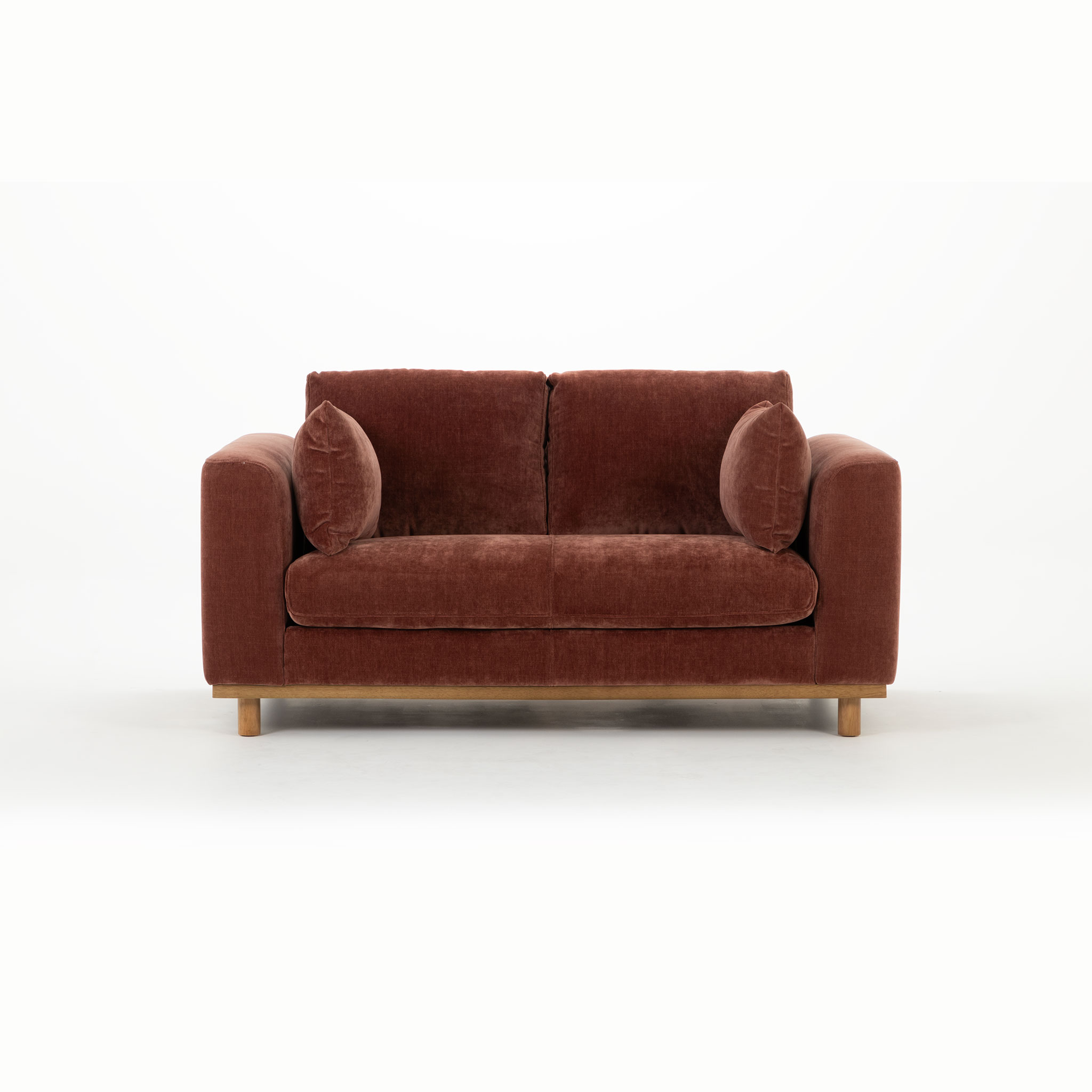 Portia 2 Seater Sofa, Brick