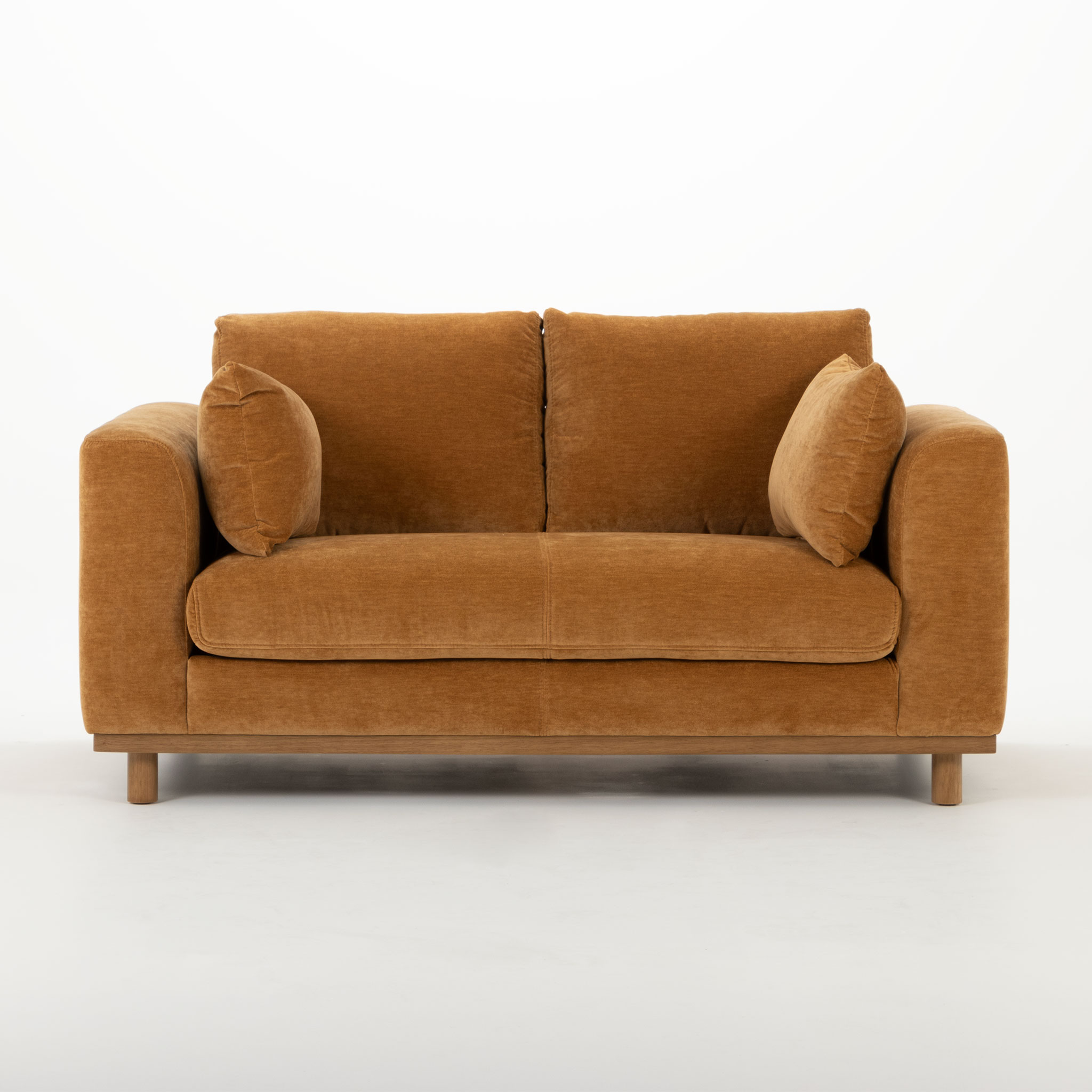 Portia 2 Seater Sofa, Amber