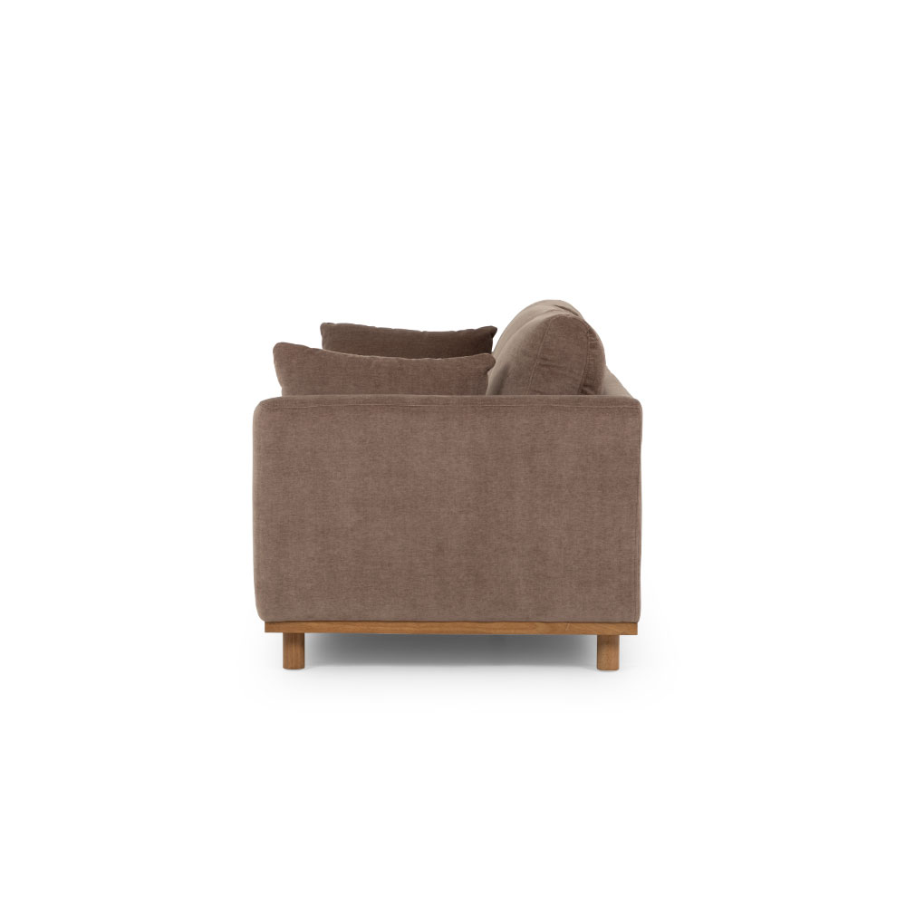 Portia 3 Seater Sofa, Brown