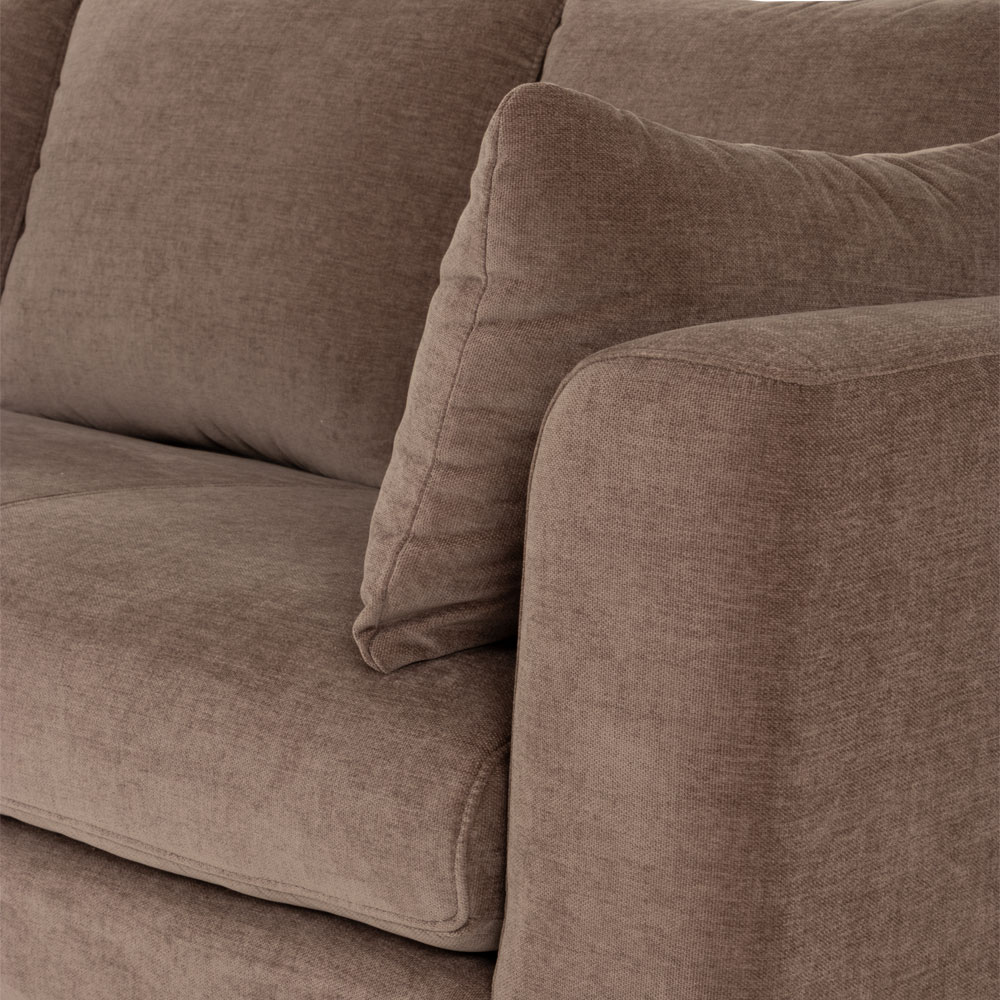 Portia 3 Seater Sofa, Brown