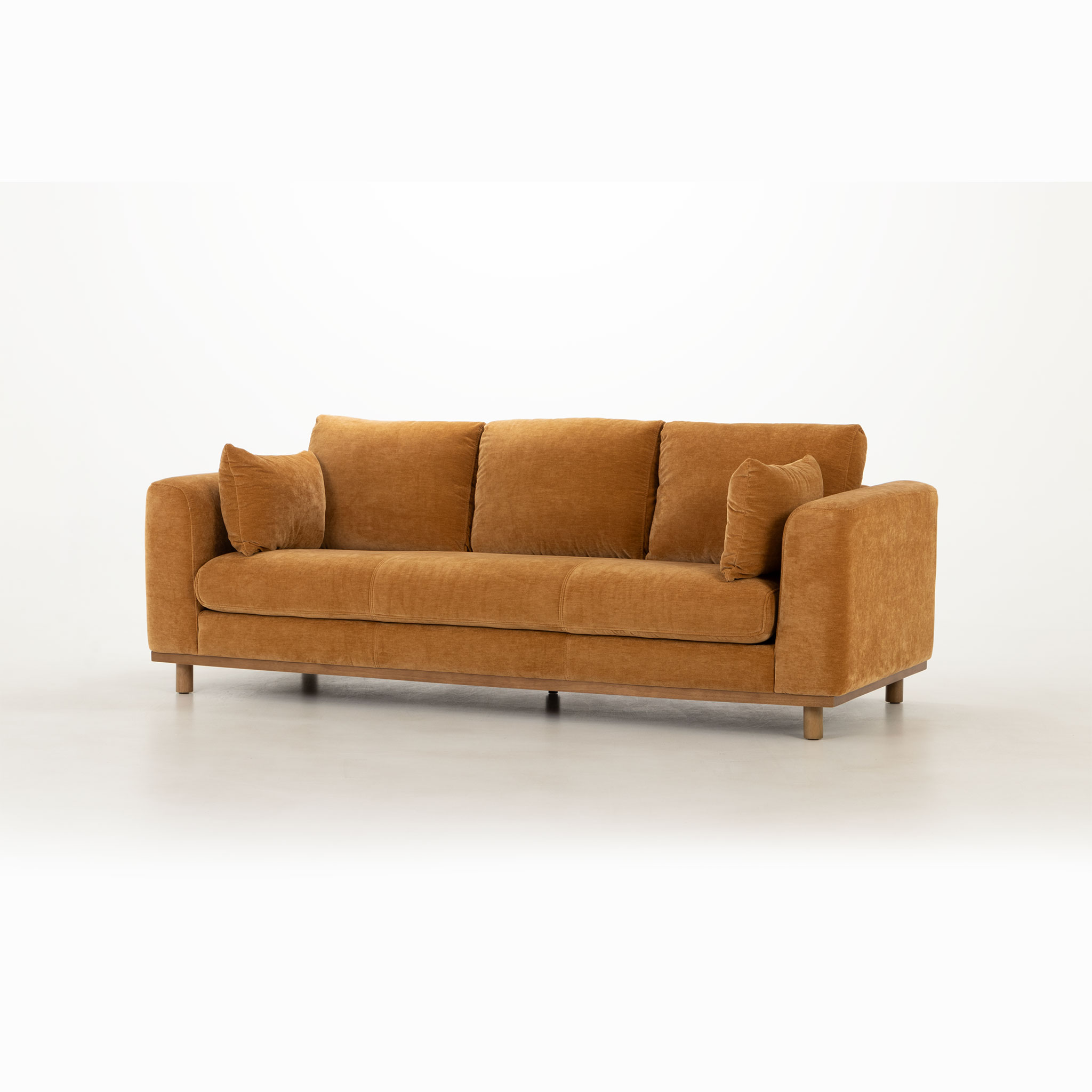Portia 3 Seater Sofa, Amber