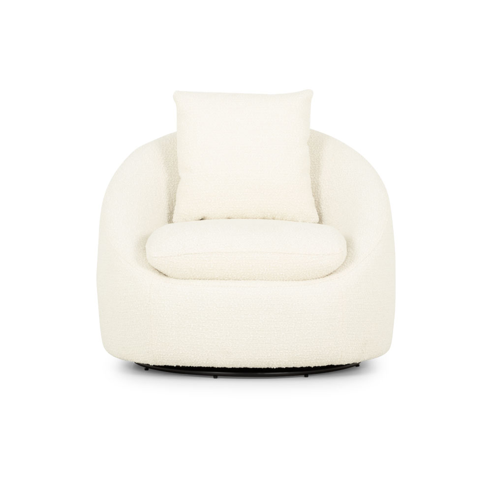 Erin Swivel Chair, White