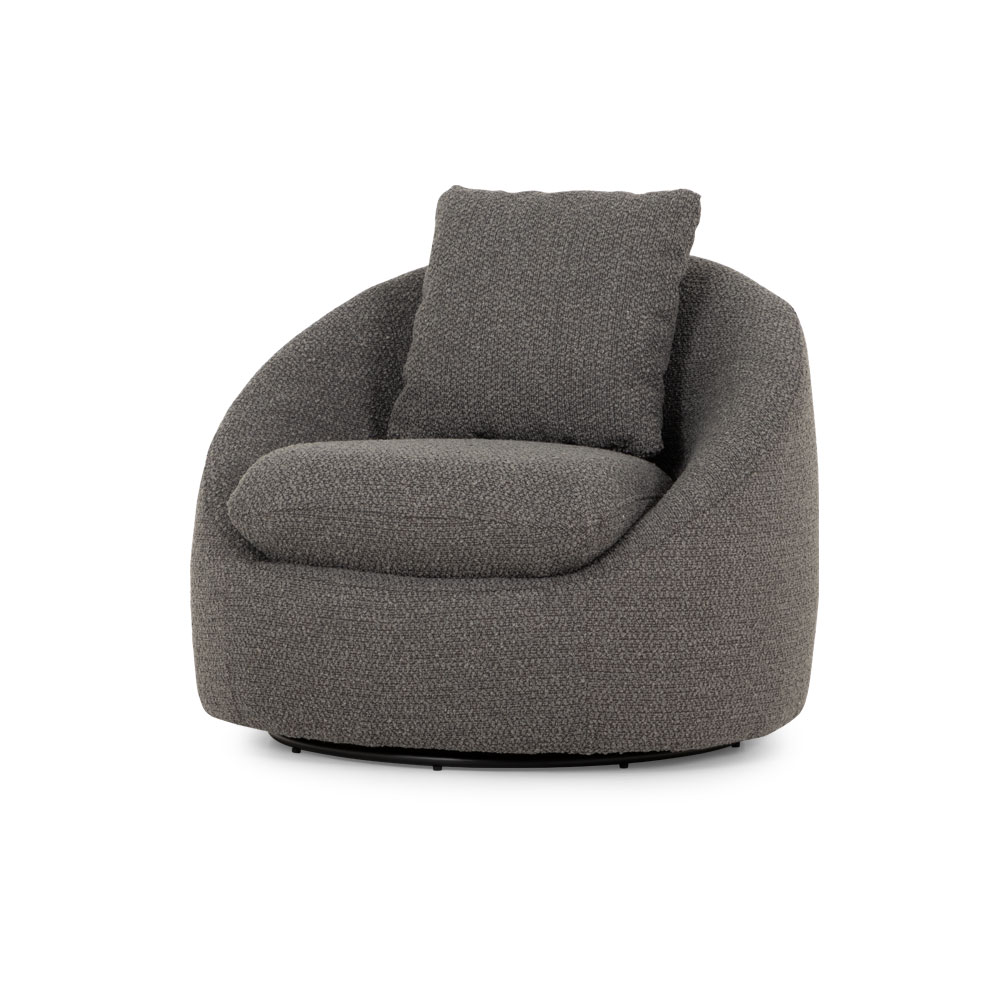 Erin Swivel Chair, Charcoal