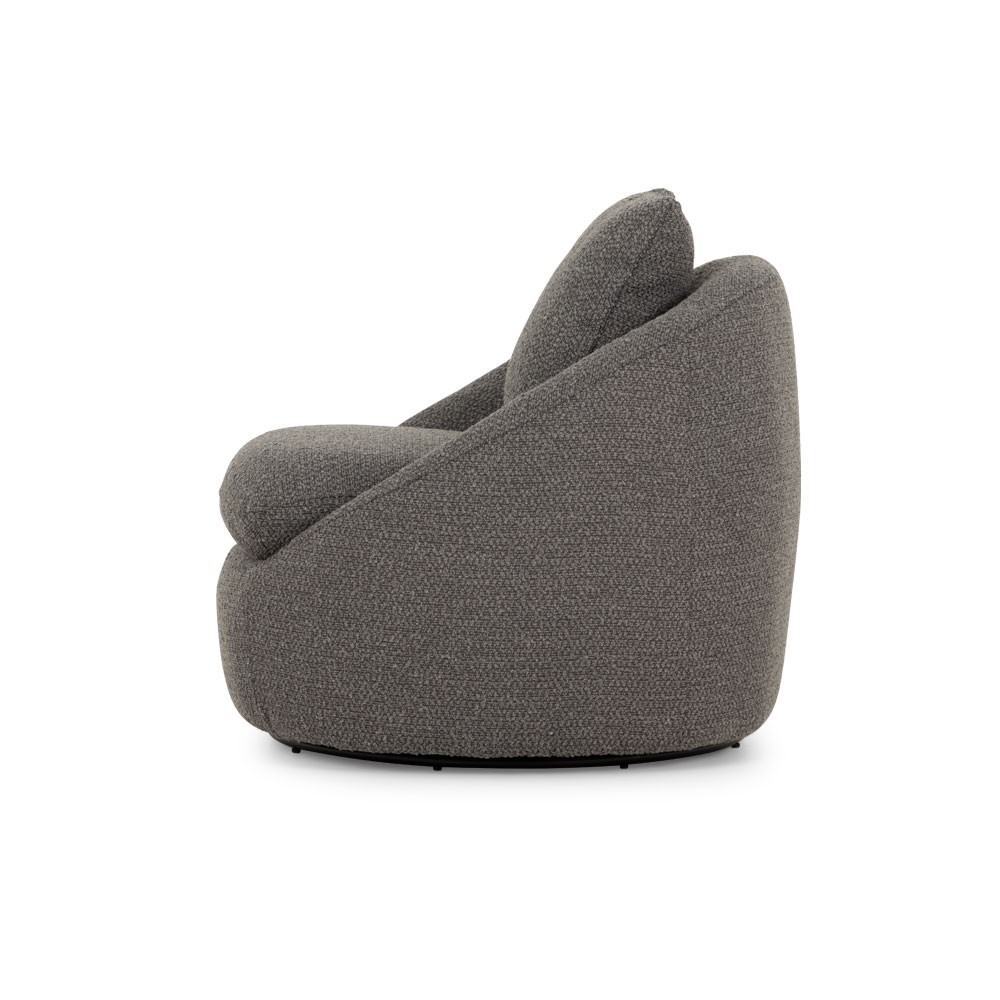 Erin Swivel Chair, Charcoal