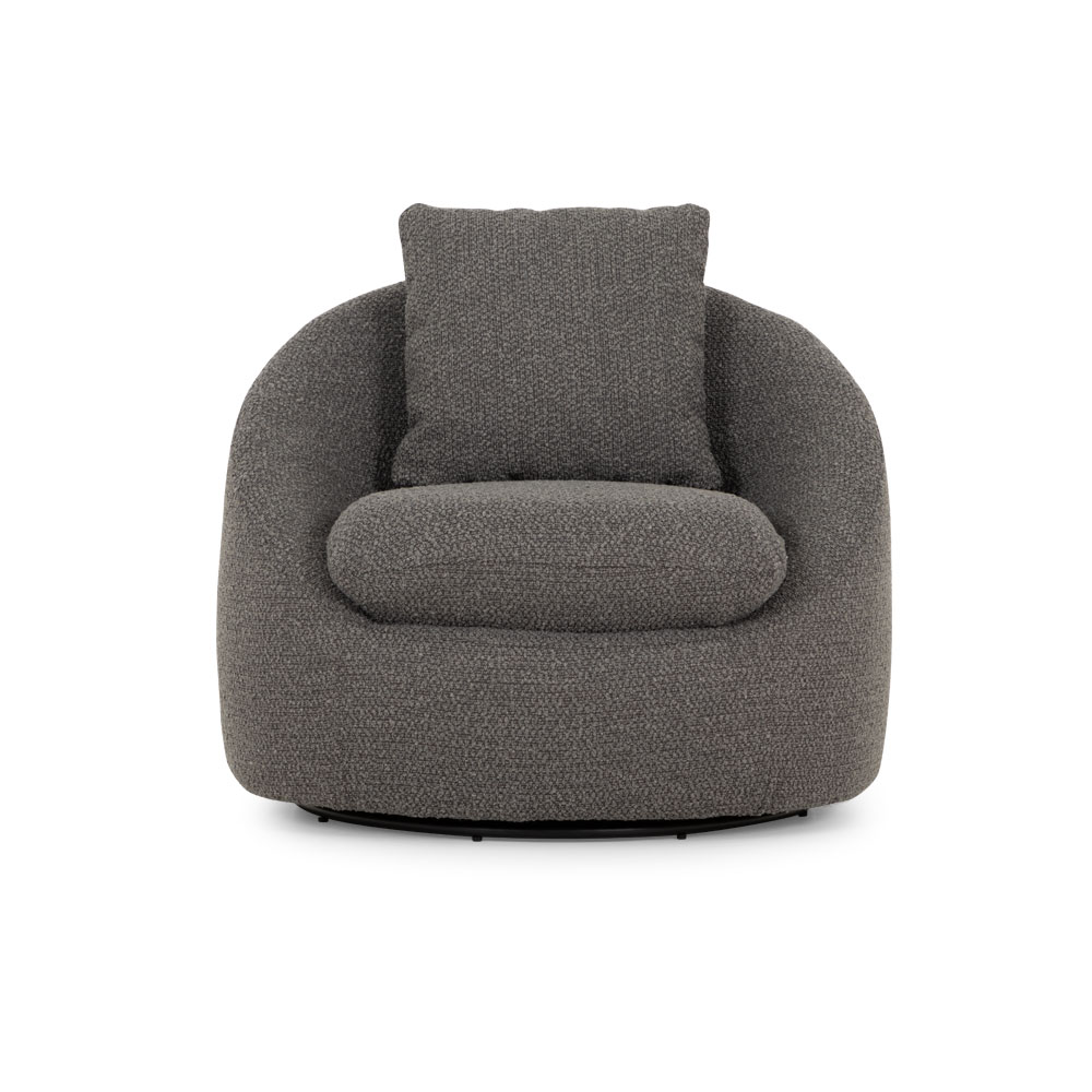 Erin Swivel Chair, Charcoal