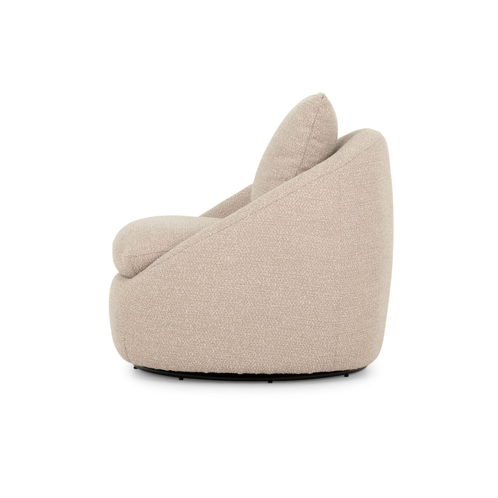 Erin Swivel Chair, Light Grey