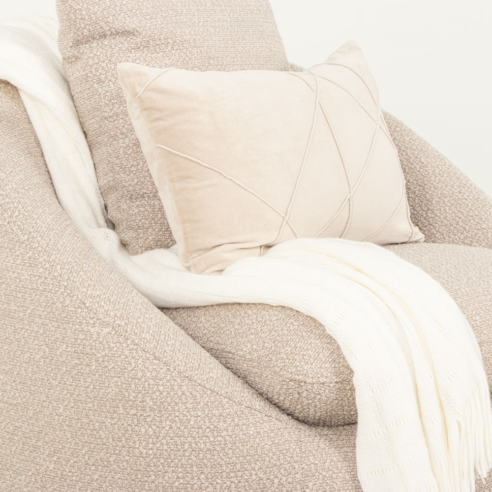 Erin Swivel Chair, Light Grey