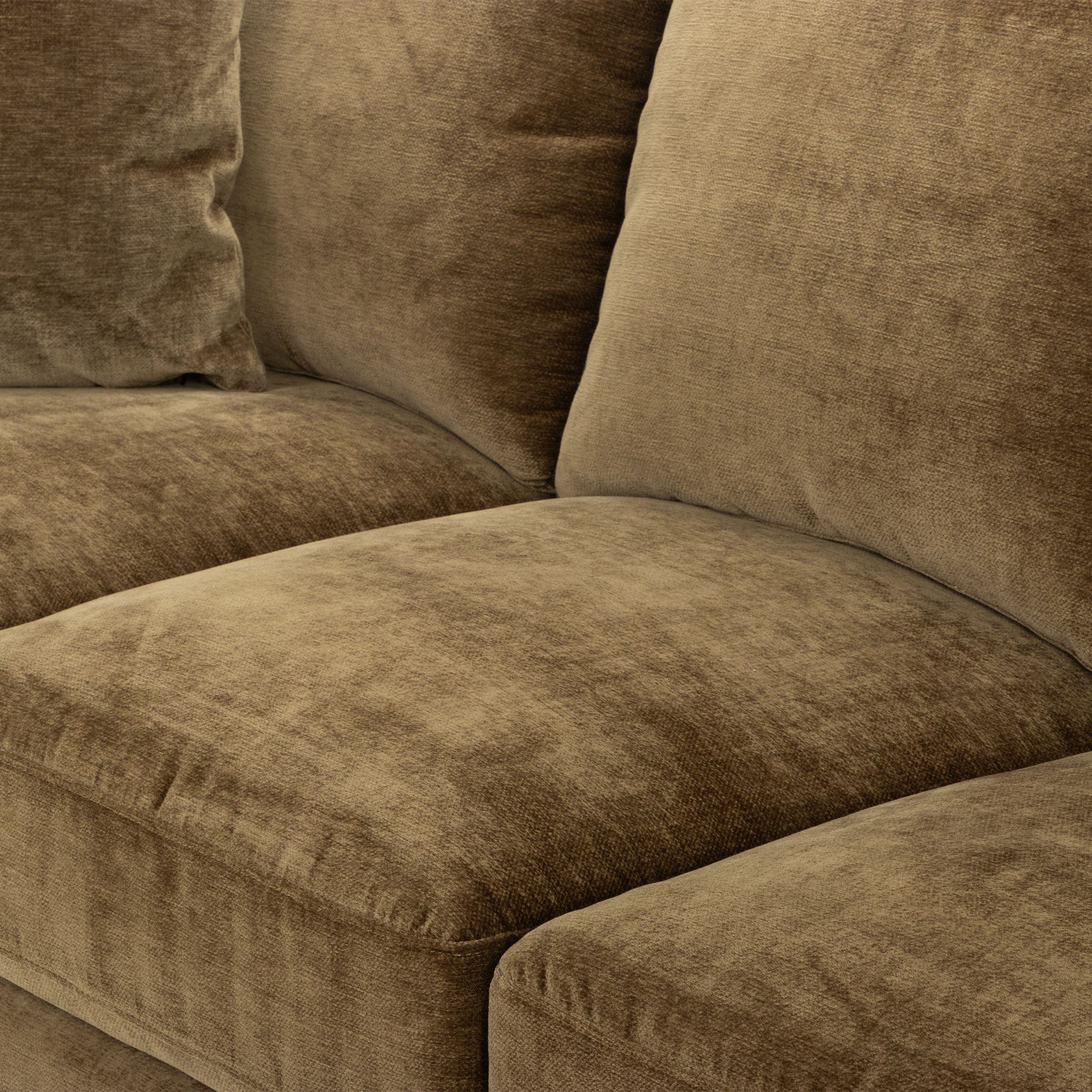 Ella 3 Seater Sofa, Olive