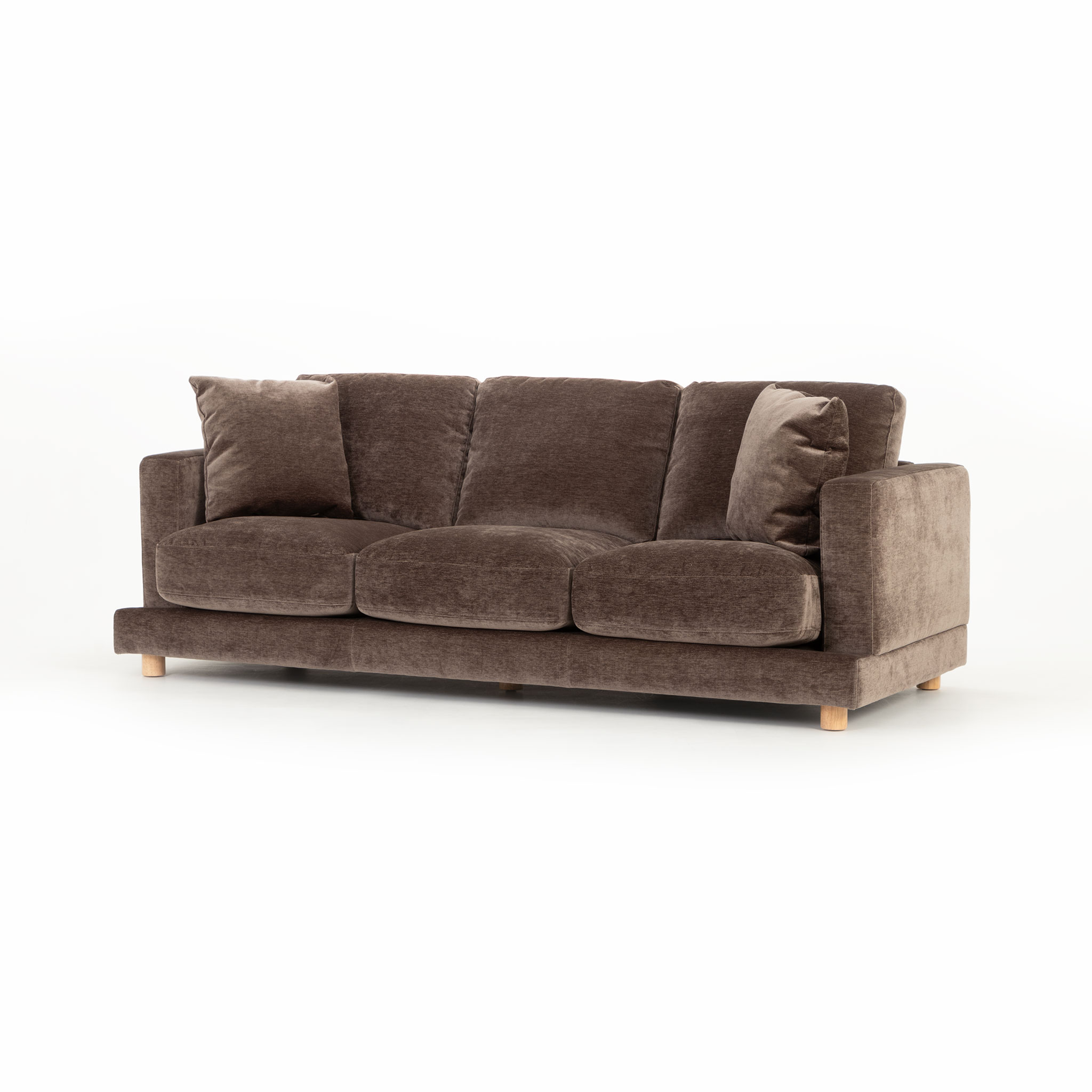 Ella 3 Seater Sofa, Mushroom
