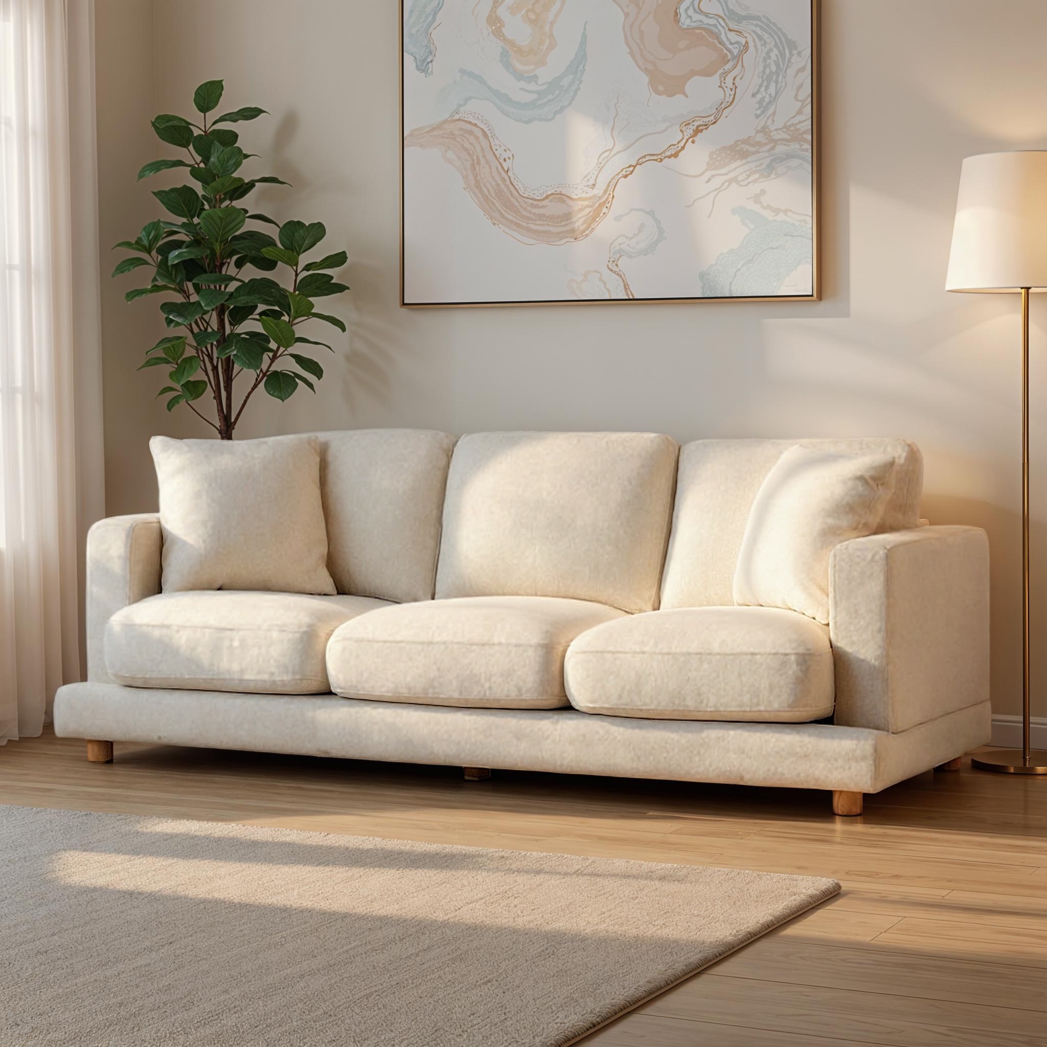 Ella 3 Seater Sofa, Oatmeal