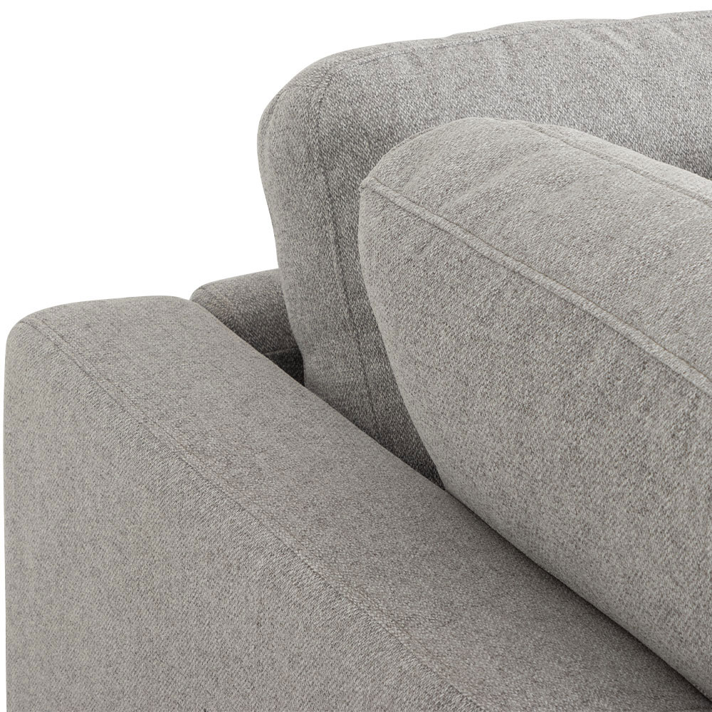 Ella Left Hand Facing Chaise Sofa, Light Grey