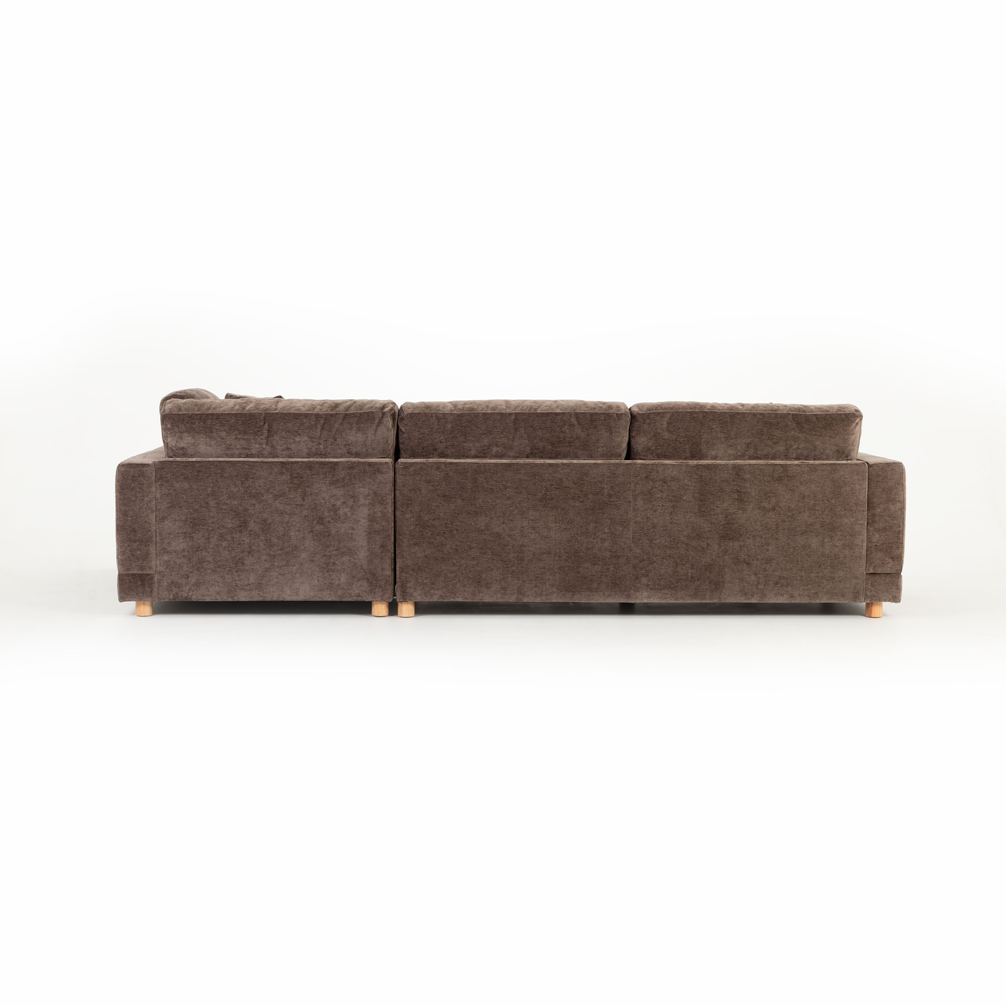 Ella Right Hand Facing Chaise Sofa, Mushroom