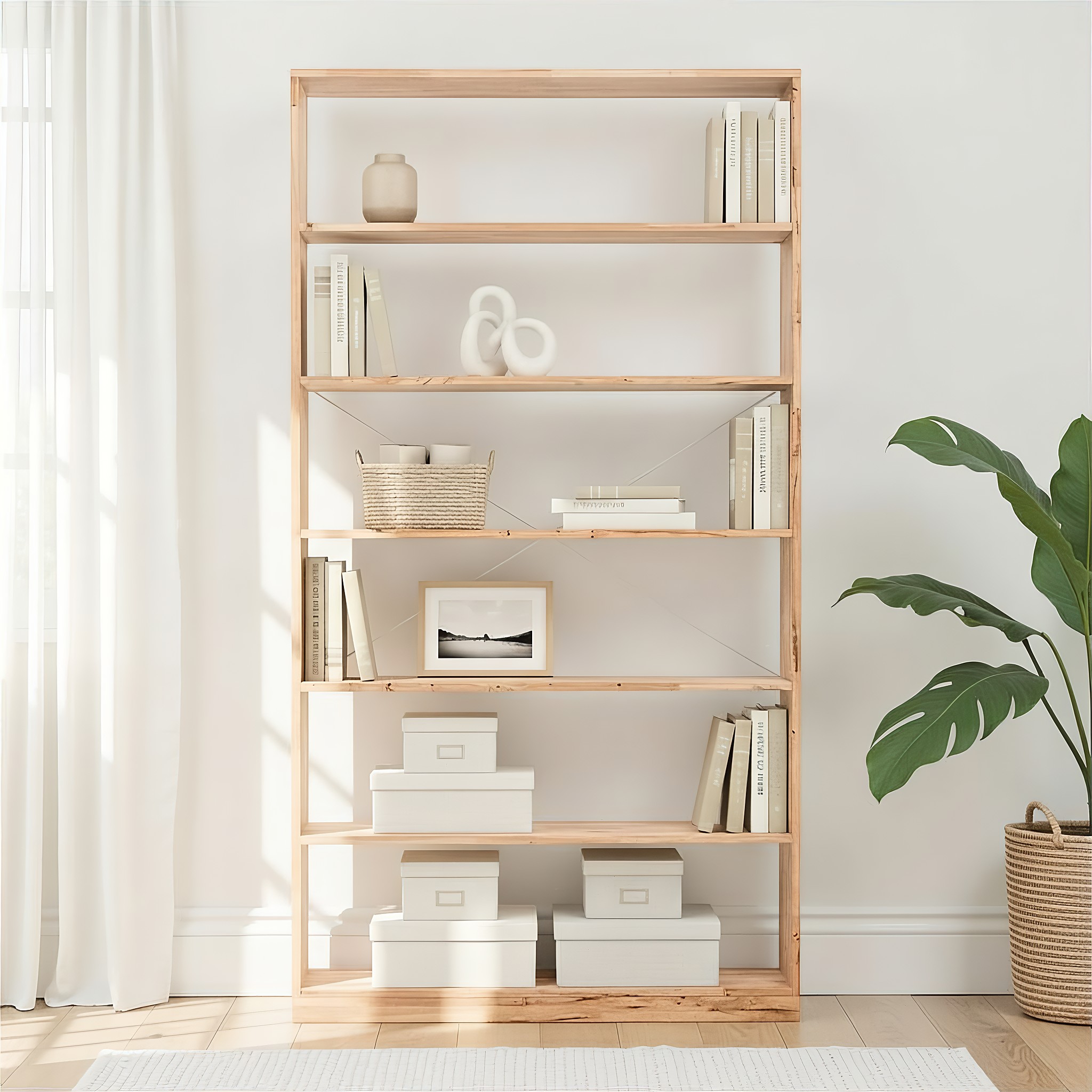 Woodwall Shelf Unit - Wide, Light