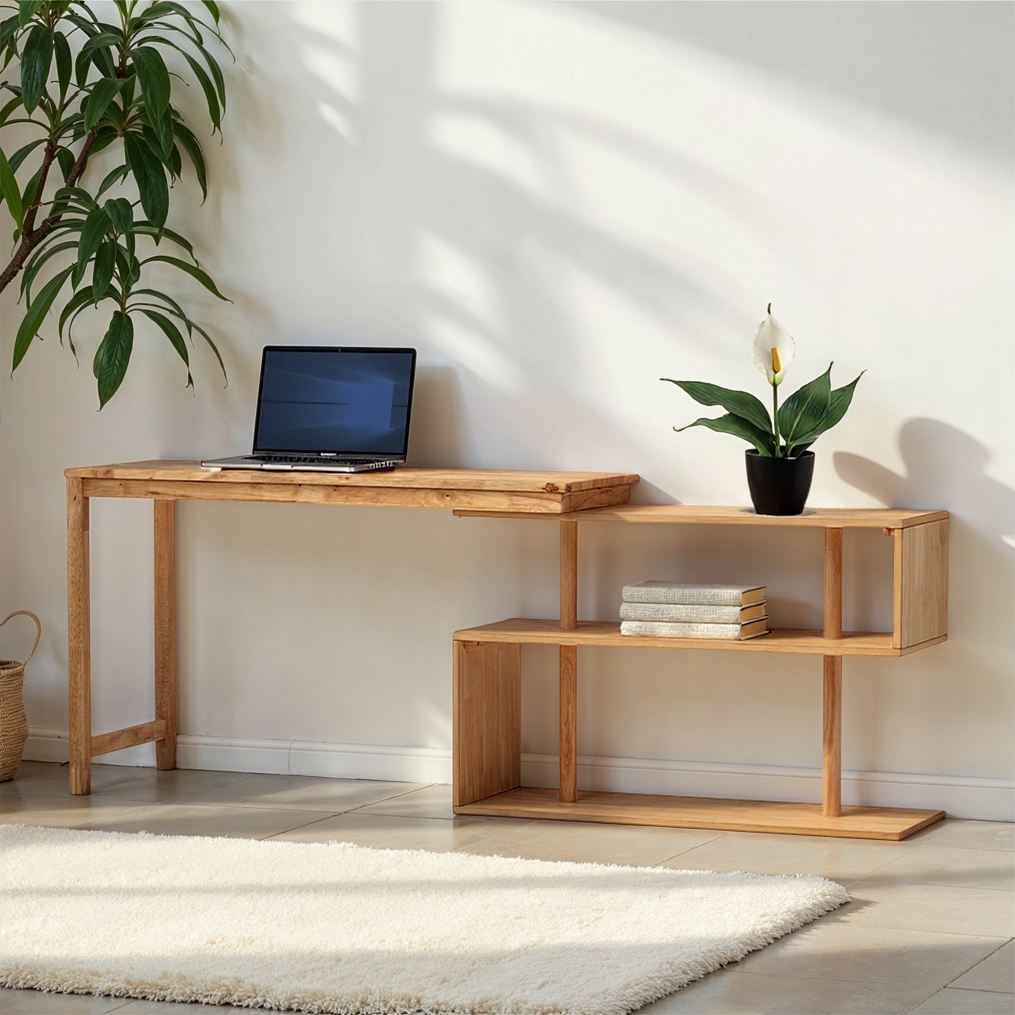 Woodwall Swing Desk, Light