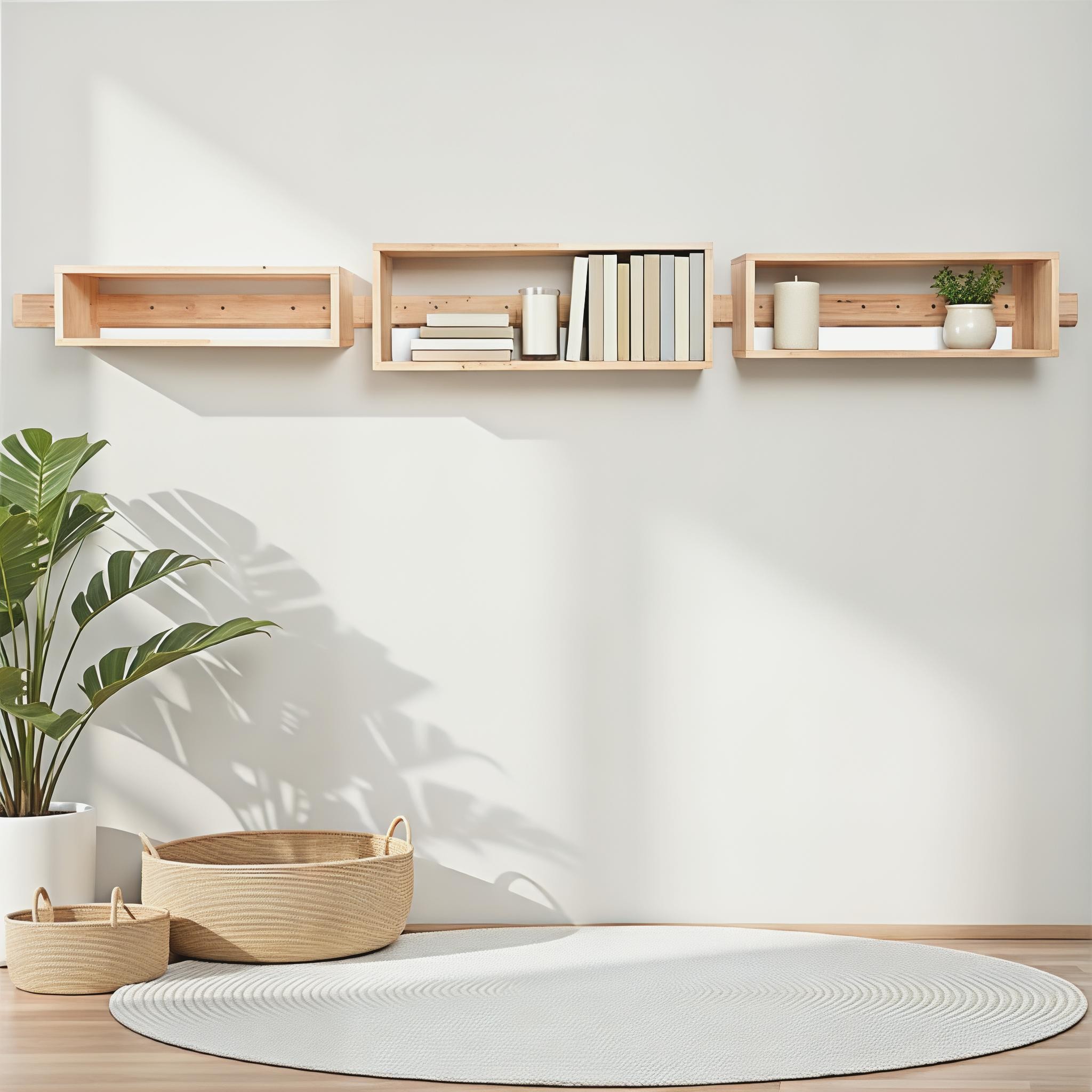 Woodwall Floating Rectangle Set, Light